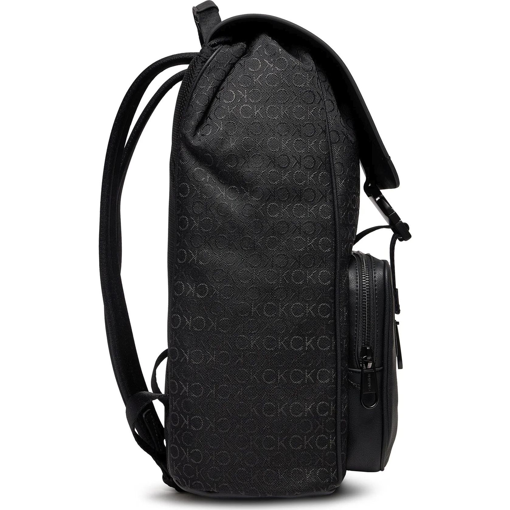 CALVIN KLEIN Kuprinė vyrams, Juoda, Elevated flap backpack 3