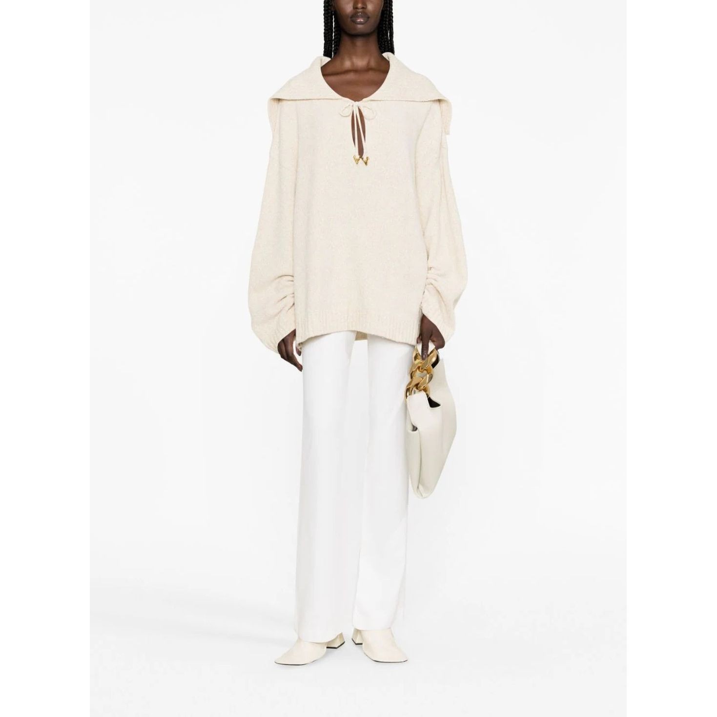 AERON Megztinis moterims, Kūno, Collar-detail sweater 2