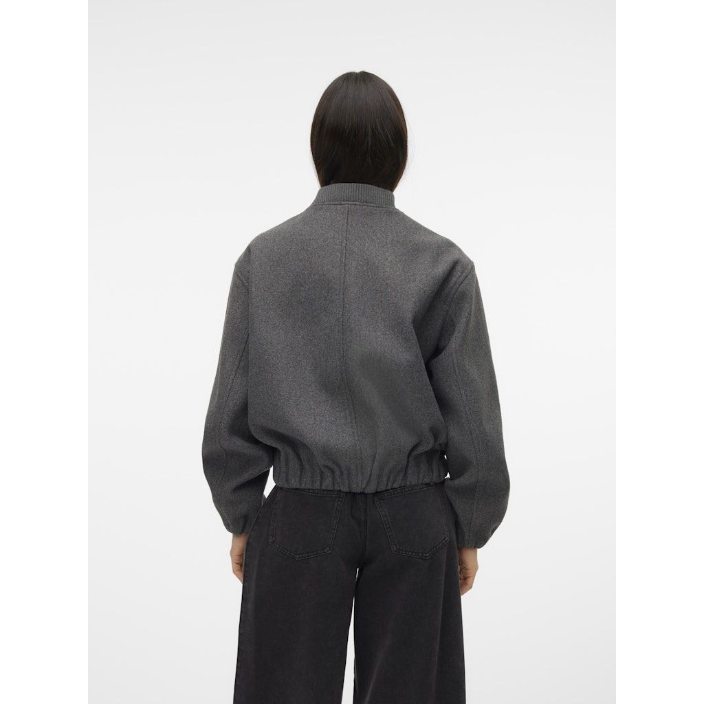 VERO MODA Bomberis moterims, Pilka, Popbella short jacket 3