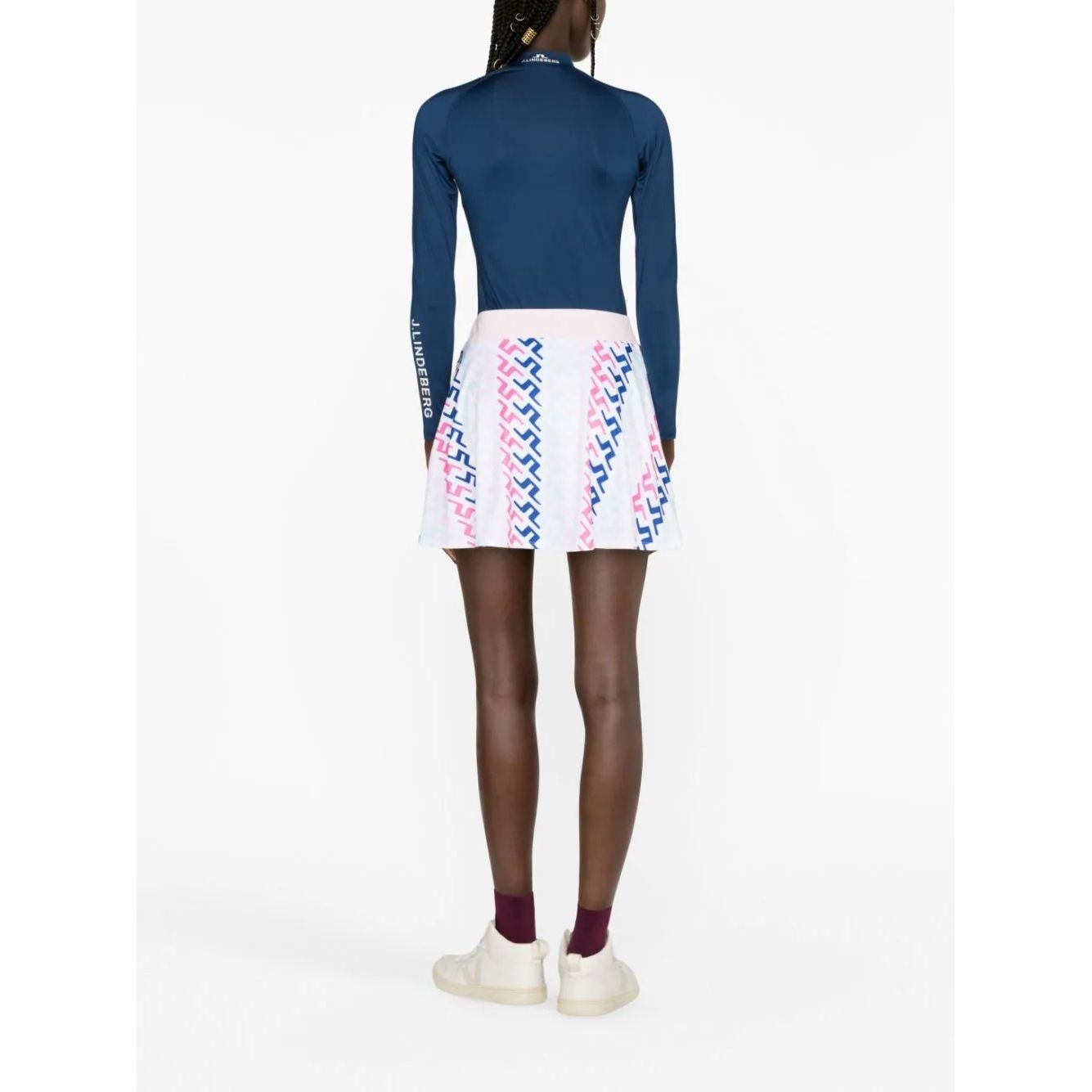 J.LINDEBERG Marškinėliai ilgom. rankovėmis moterims, Mėlyna, Asa soft compression top 3