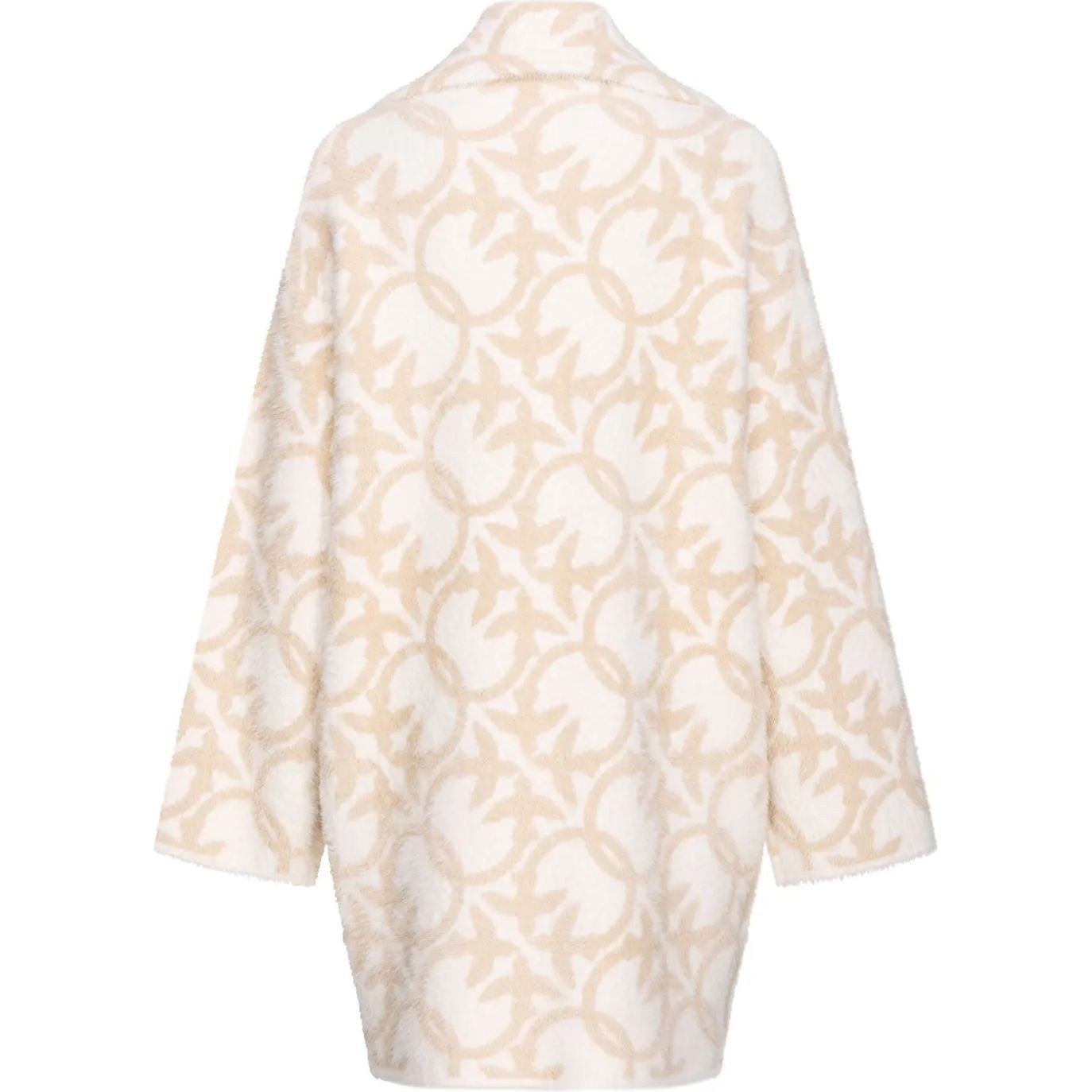 PINKO Paltas moterims, Smėlio, Love birds coat 2