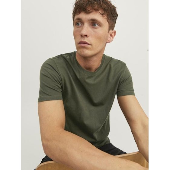 JACK & JONES Marškinėliai vyrams, Žalia, JJENOA TEE SS CREW NEC 2