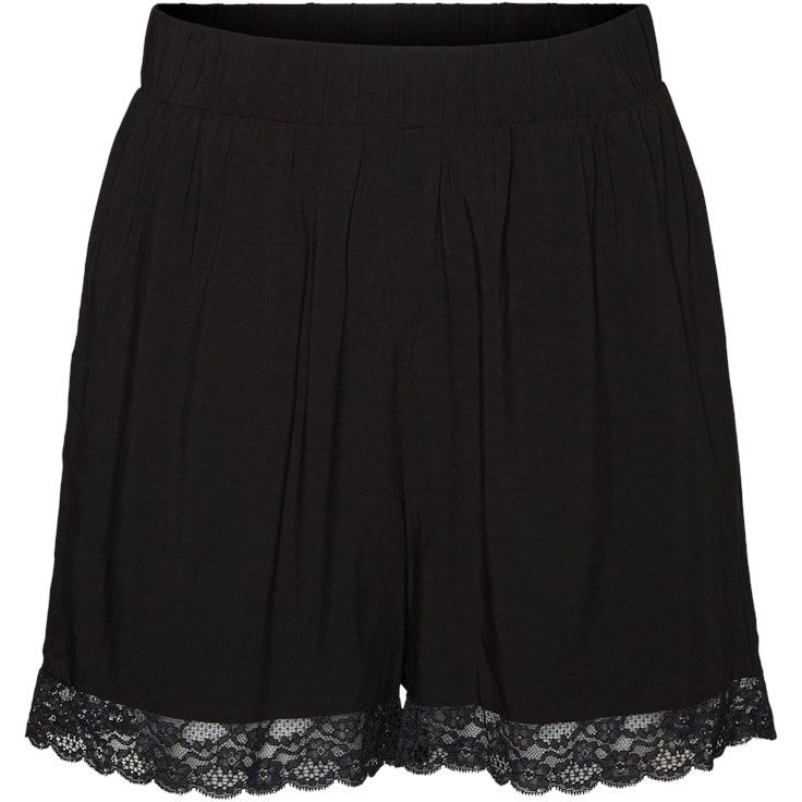VERO MODA Šortai moterims, Juoda, VMASTA LACE H/W SHORT 1