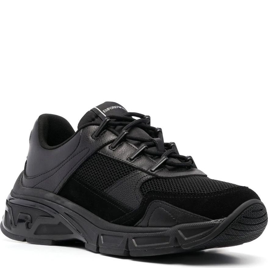EMPORIO ARMANI Sportiniai bateliai vyrams, Juoda, Sneaker 1