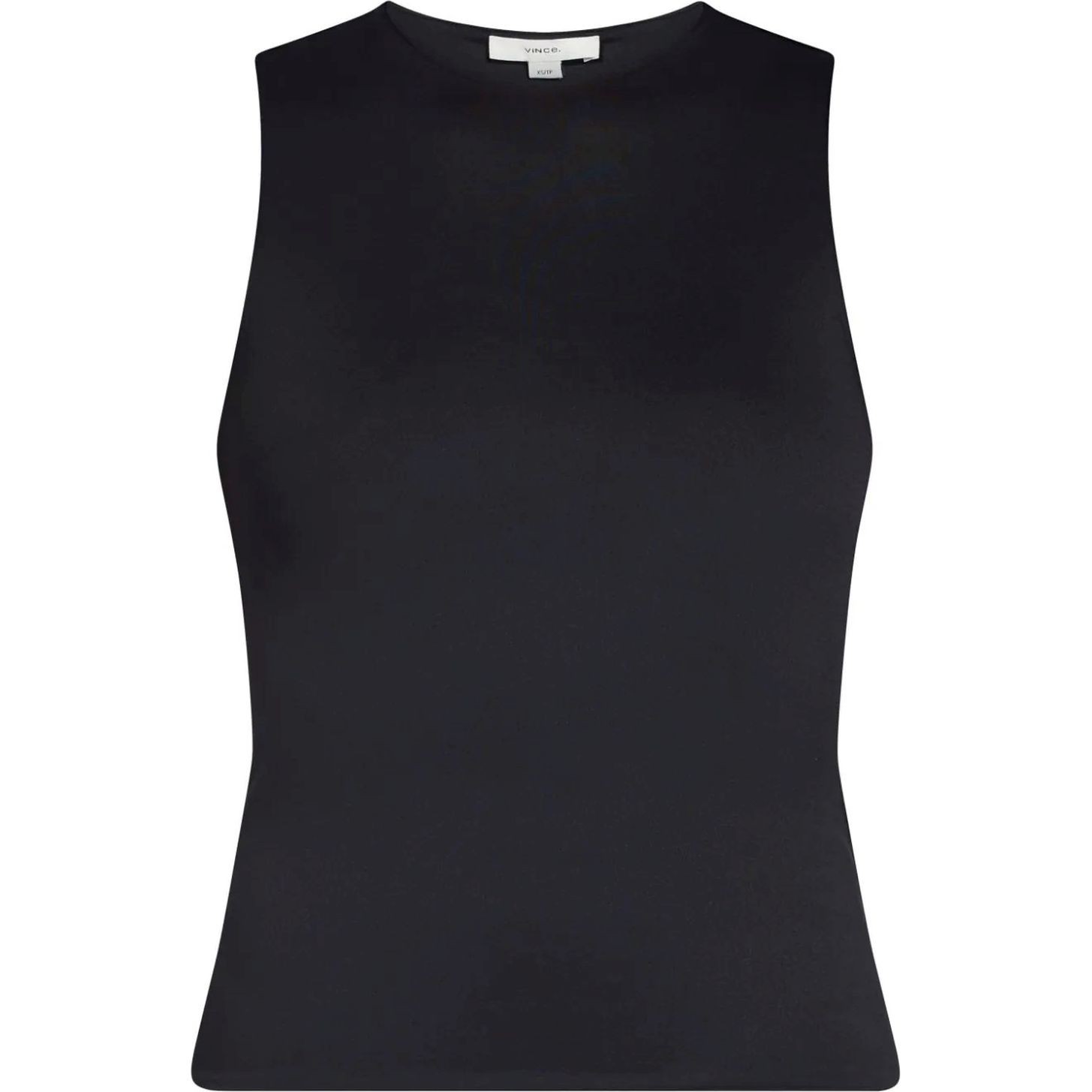 VINCE Marškiniai be rankovių moterims, Juoda, Shell