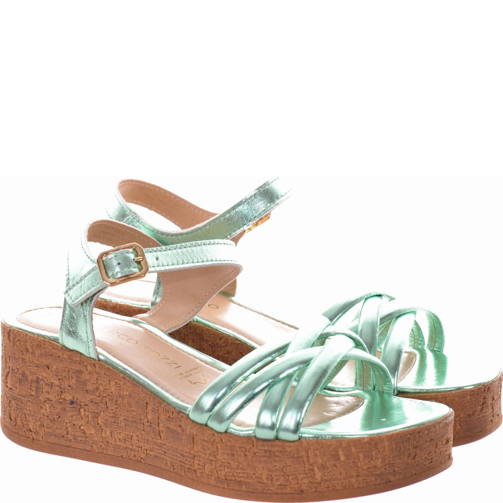 MARCO TOZZI Basutės moterims, Žalia, SANDALS 1