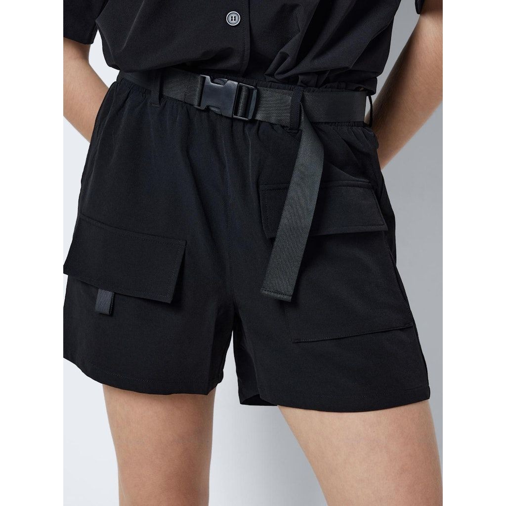 NOISY MAY Šortai moterims, Juoda, Nmkirby shorts 4