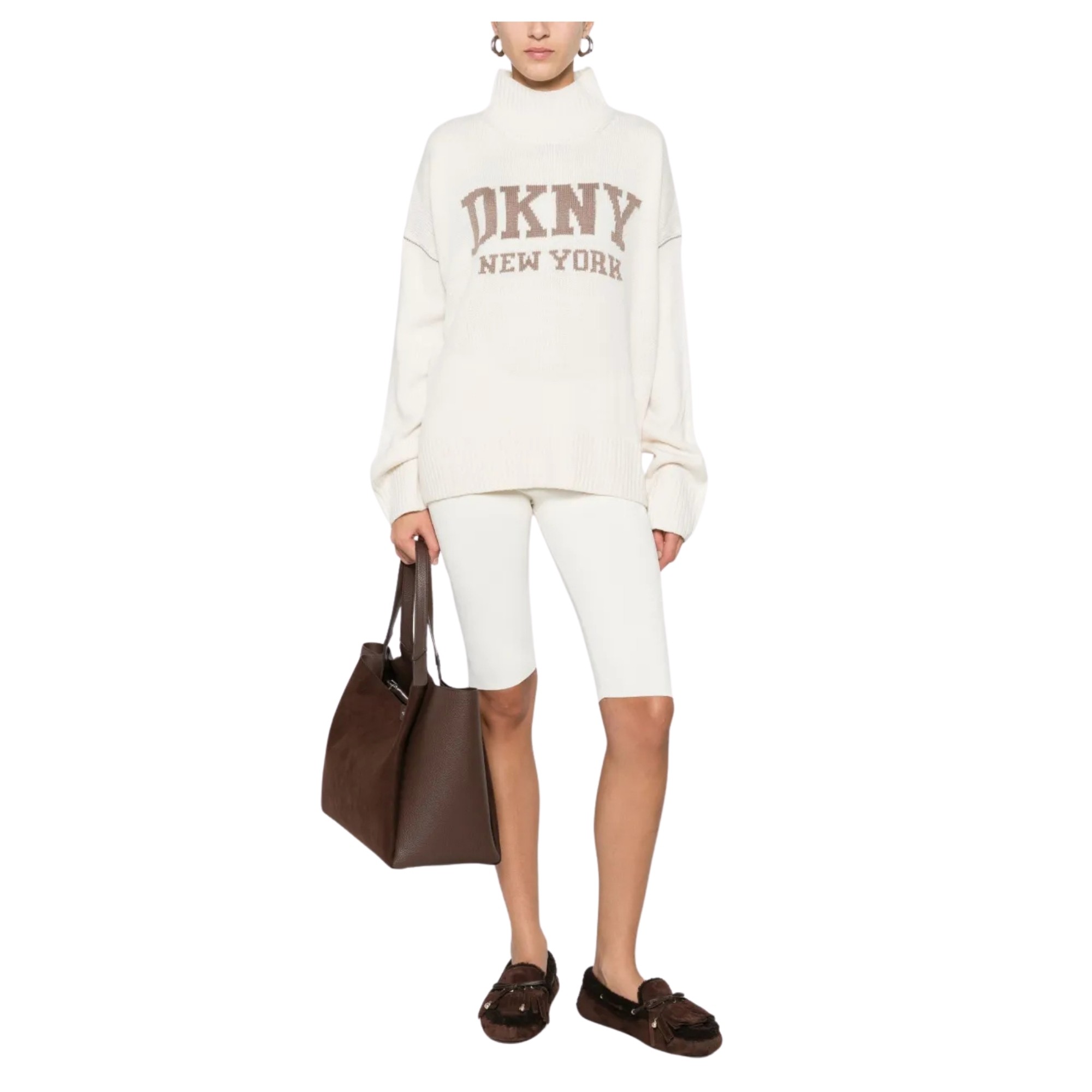 DKNY Megztinis moterims, Marga, Logo-intarsia sweater 4
