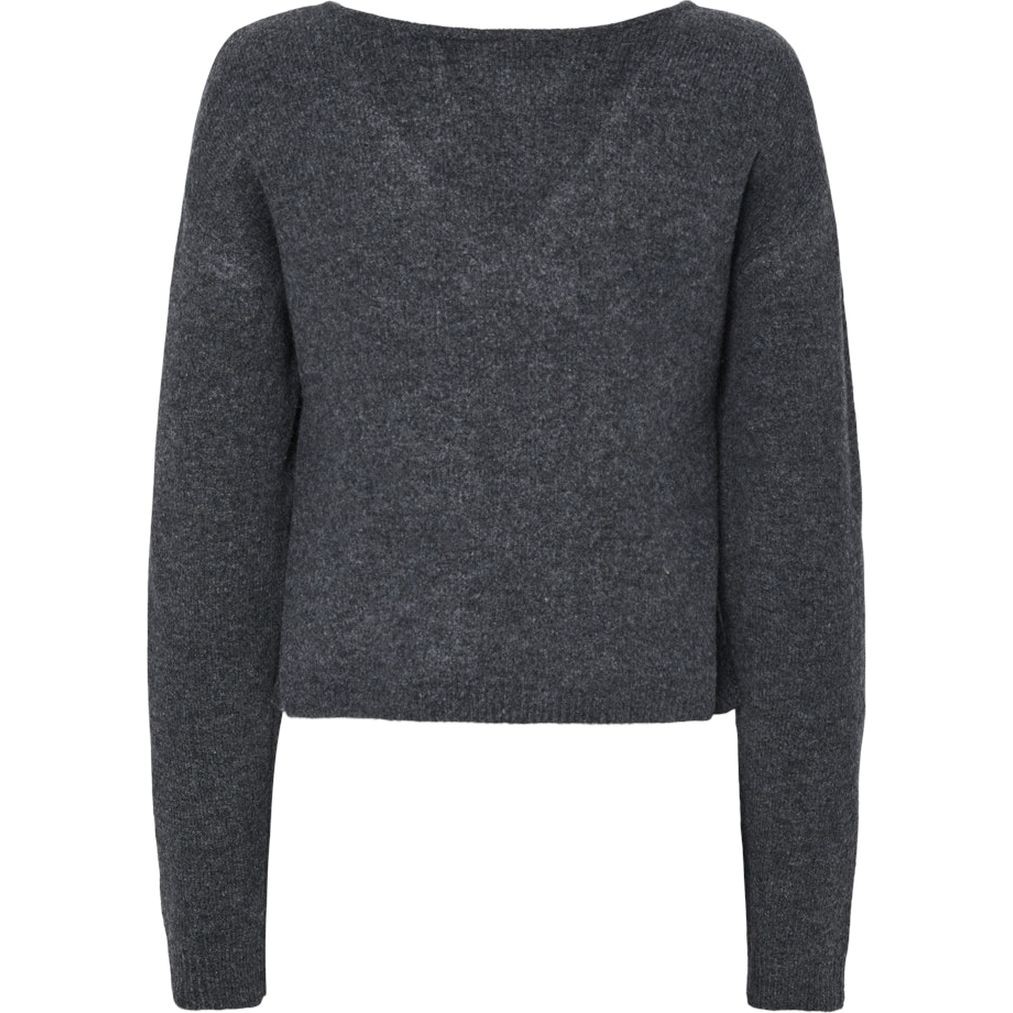 PIECES Megztinis moterims, Mėlyna, Nanu rev drape knit 7