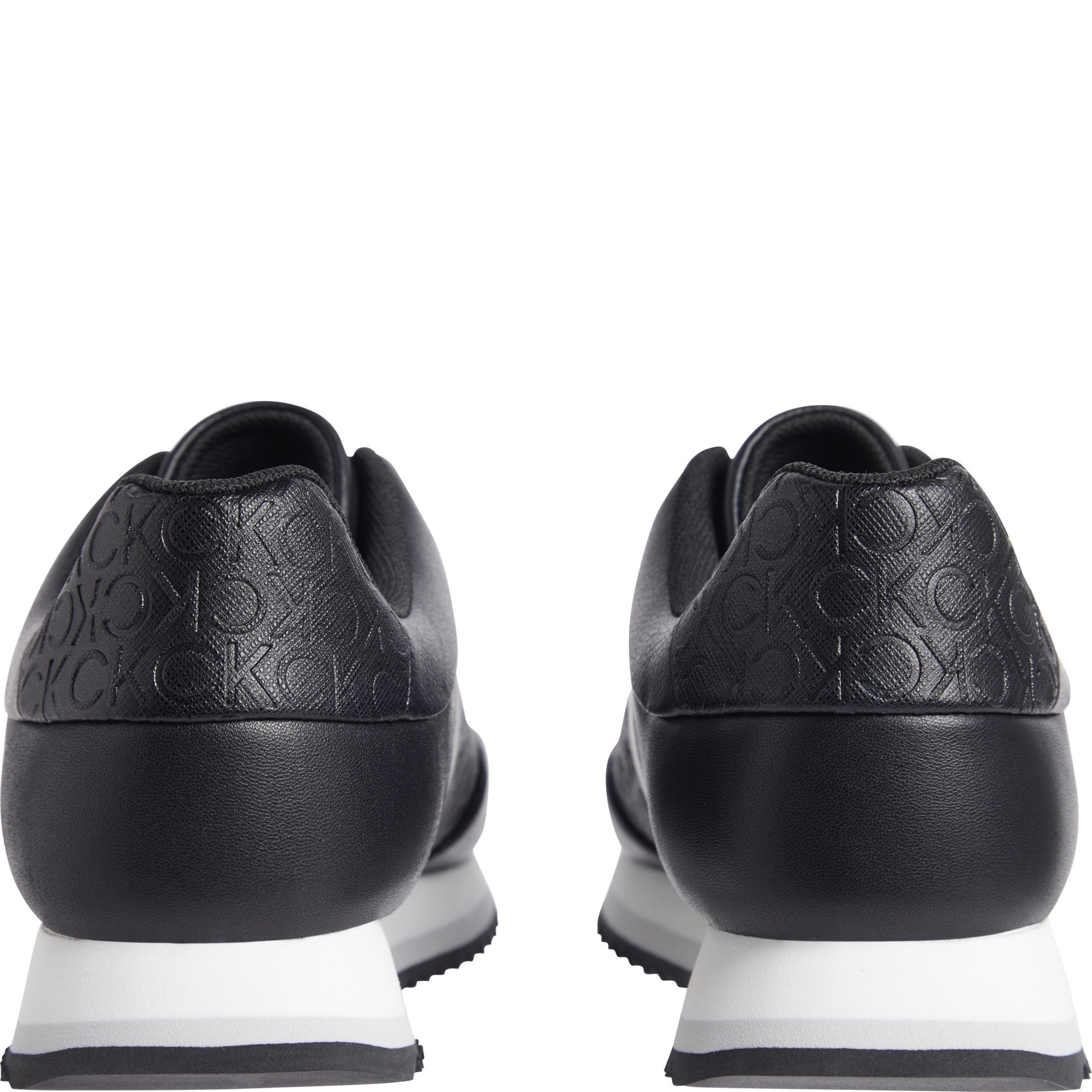 CALVIN KLEIN Laisvalaikio bateliai moterims, Juoda, Lace up mono mix leisure 3