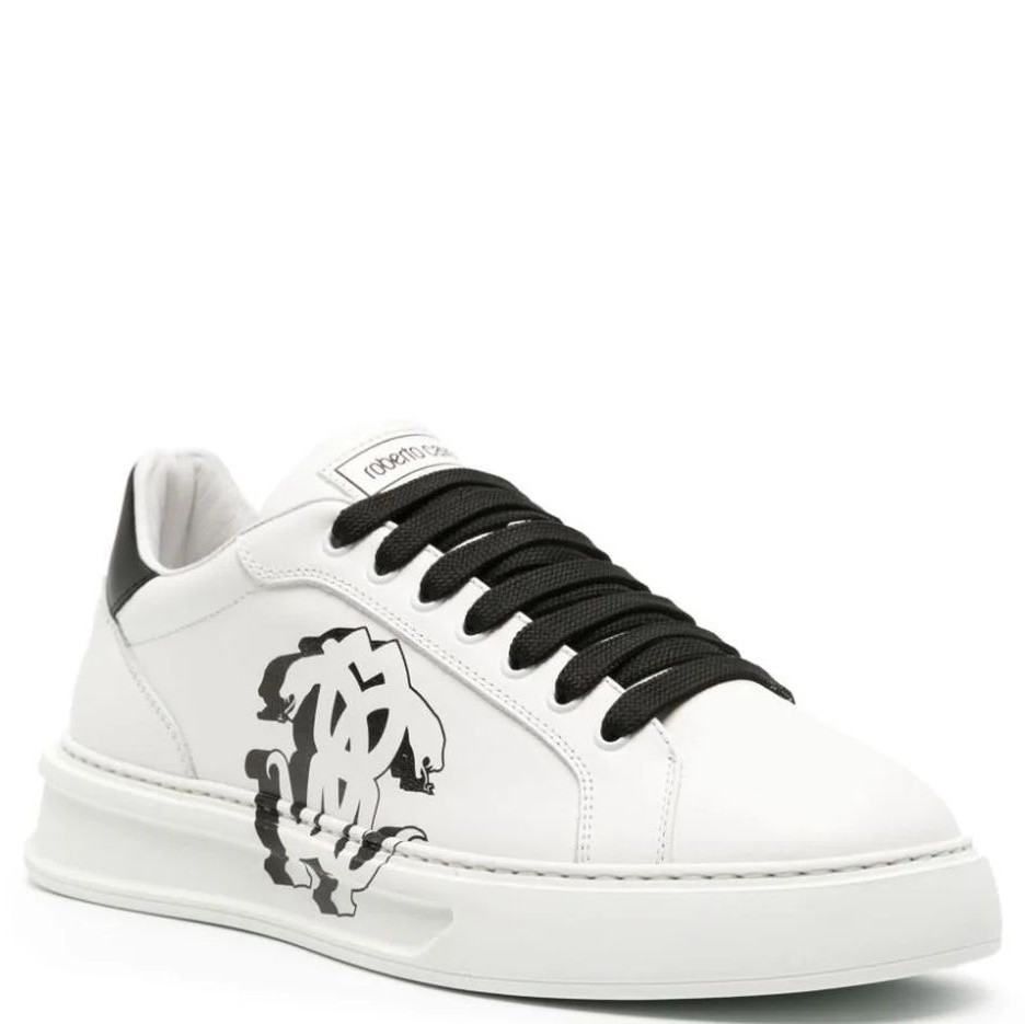 ROBERTO CAVALLI Laisvalaikio bateliai vyrams, Balta, Sneakers 1