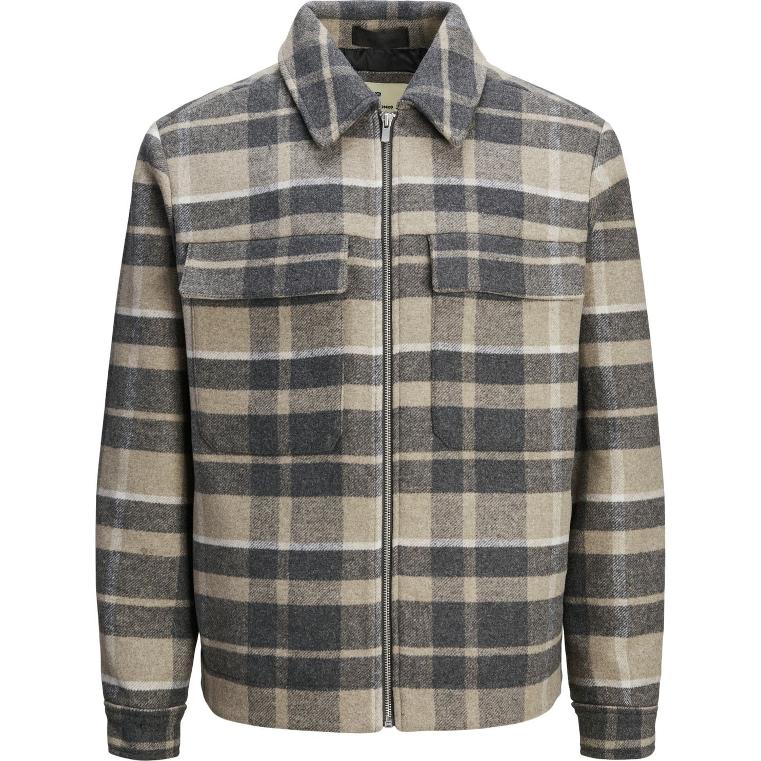 JACK & JONES Lengva striukė vyrams, Marga, Blu russel wool blend jacket 1