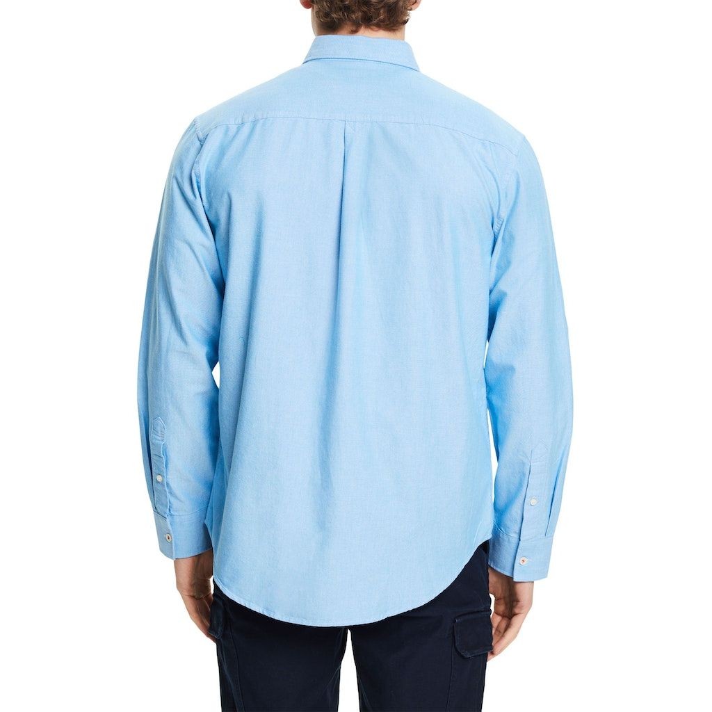 ESPRIT Marškiniai vyrams, Mėlyna, Cotton Poplin Shirt 3