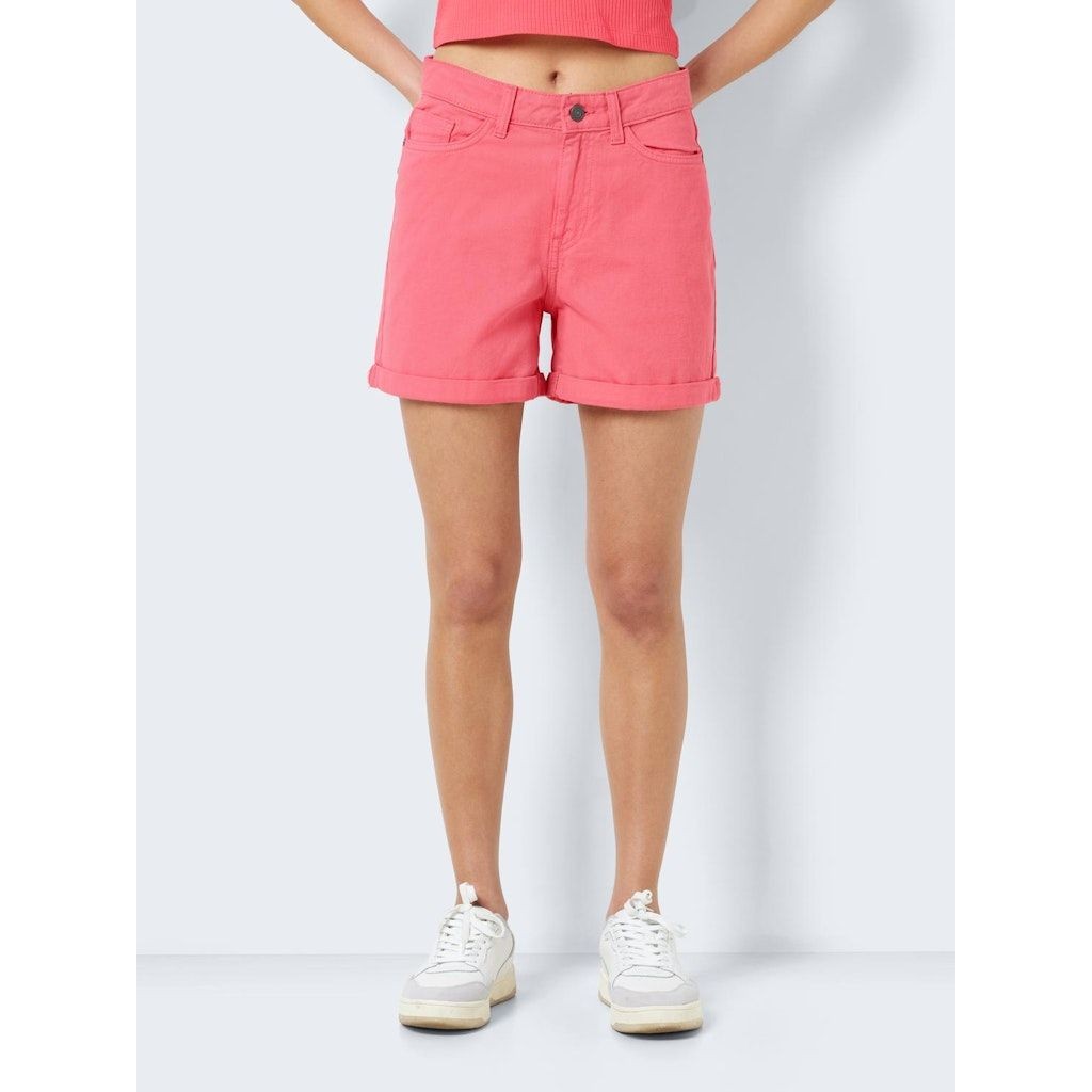 NOISY MAY Šortai moterims, Rožinė, NMSMILEY NW SHORTS CL 3