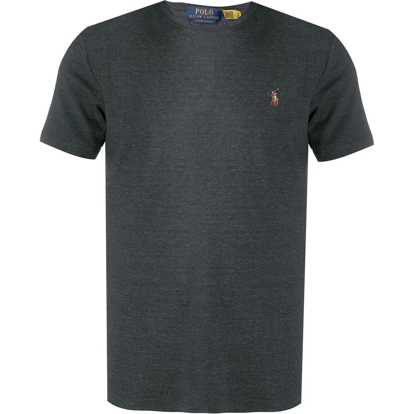 POLO RALPH LAUREN Marškinėliai trump. rankovėmis vyrams, Juoda, Embroidered logo plain t-shirt