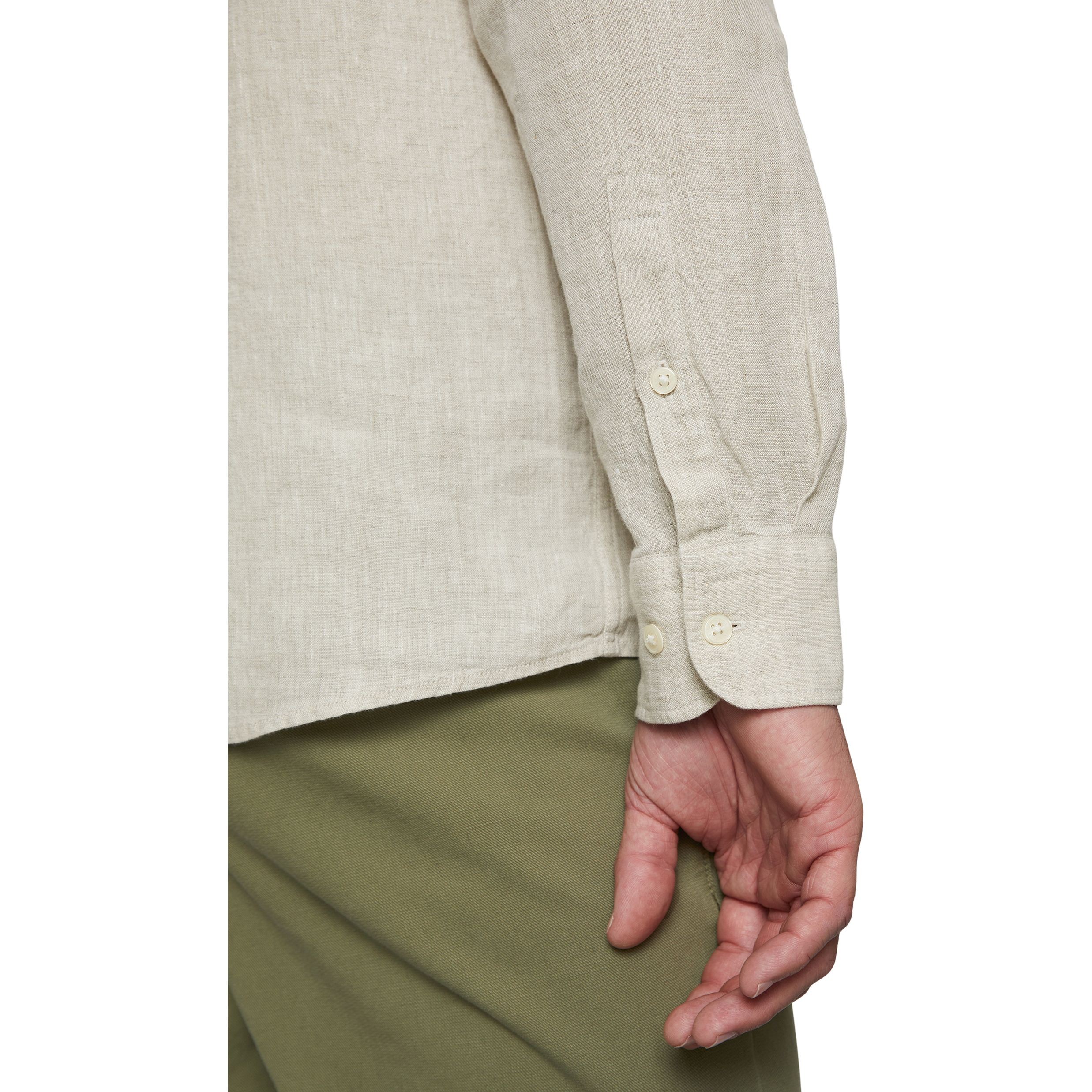 MARC O'POLO Marškiniai ilgomis rankovėmis vyrams, Smėlio 4