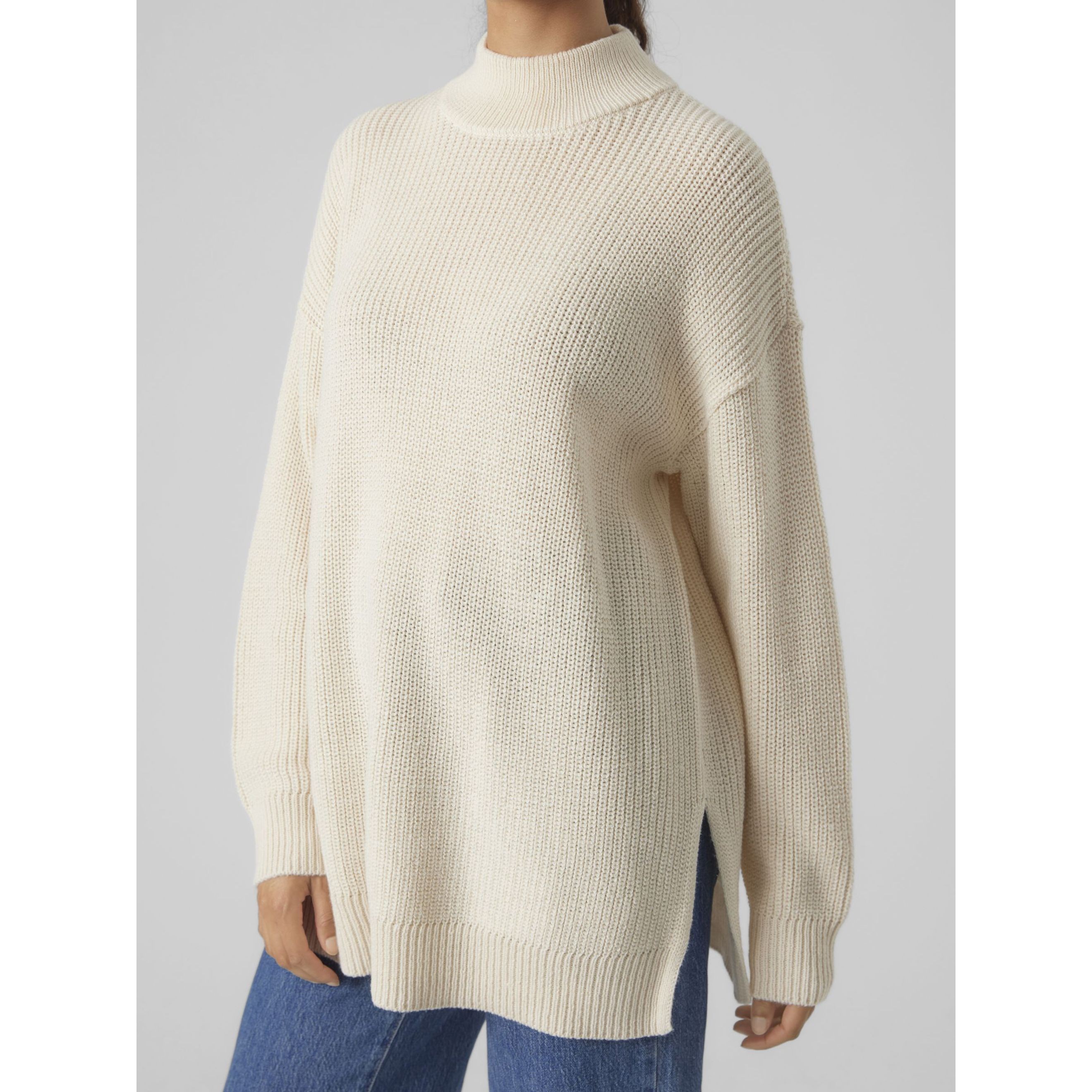 VERO MODA Megztinis moterims, Pilka, VMFABULOUS LS LO 5