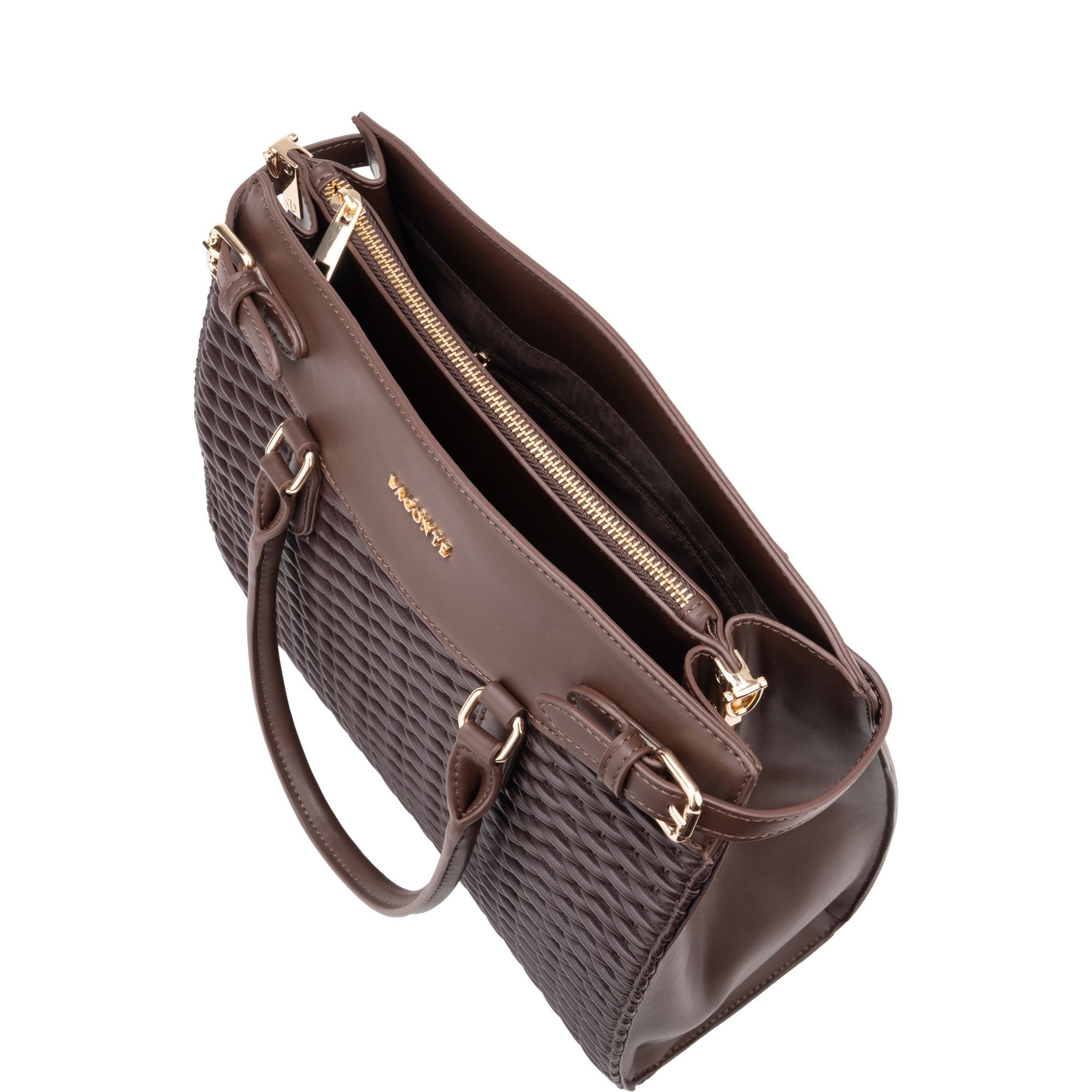 LA CONTE Pirkinių krepšys moterims, D.brown, Tote bag 3