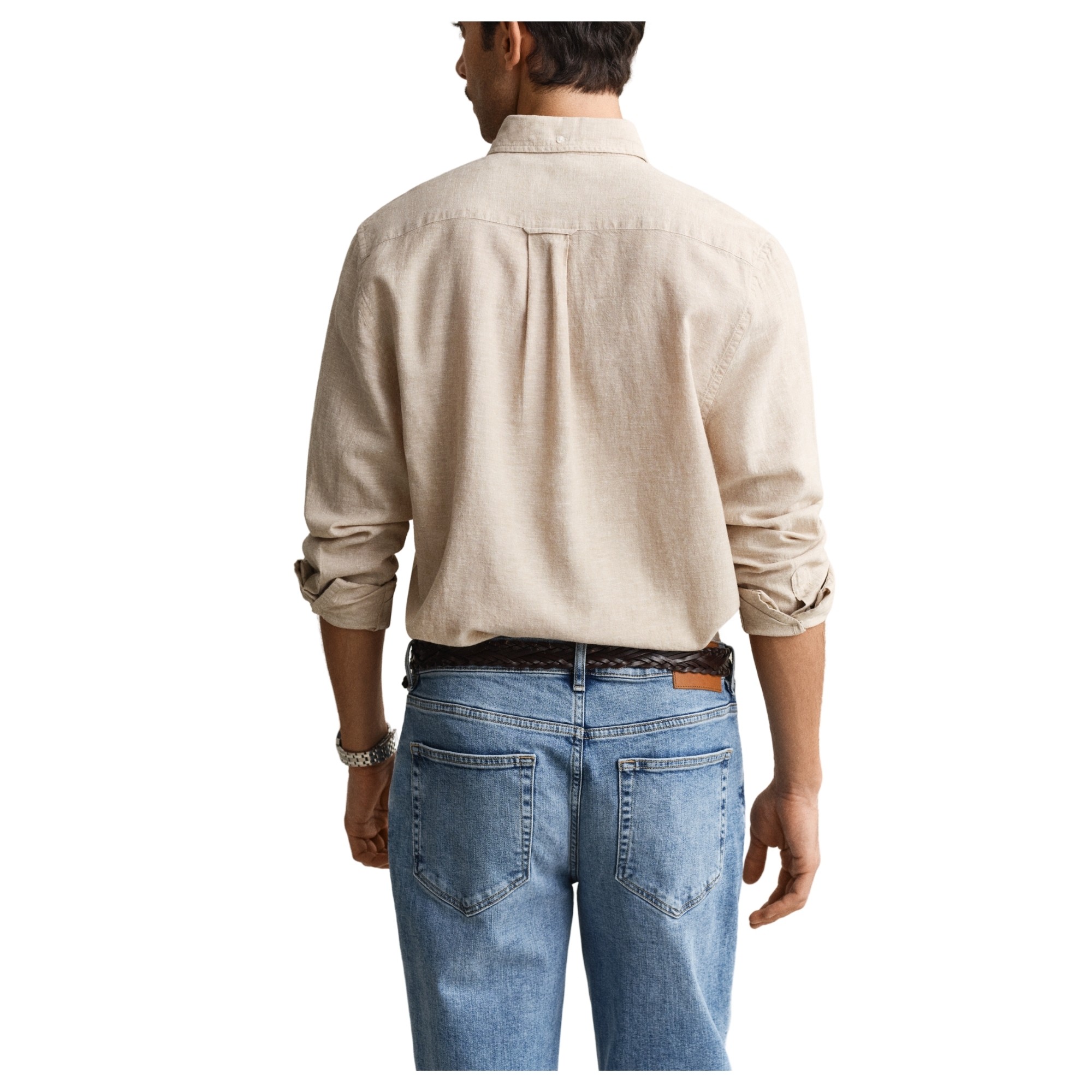 GANT Marškiniai ilgomis rankovėmis vyrams, Smėlio, 3250082-200 Shirts lon 3