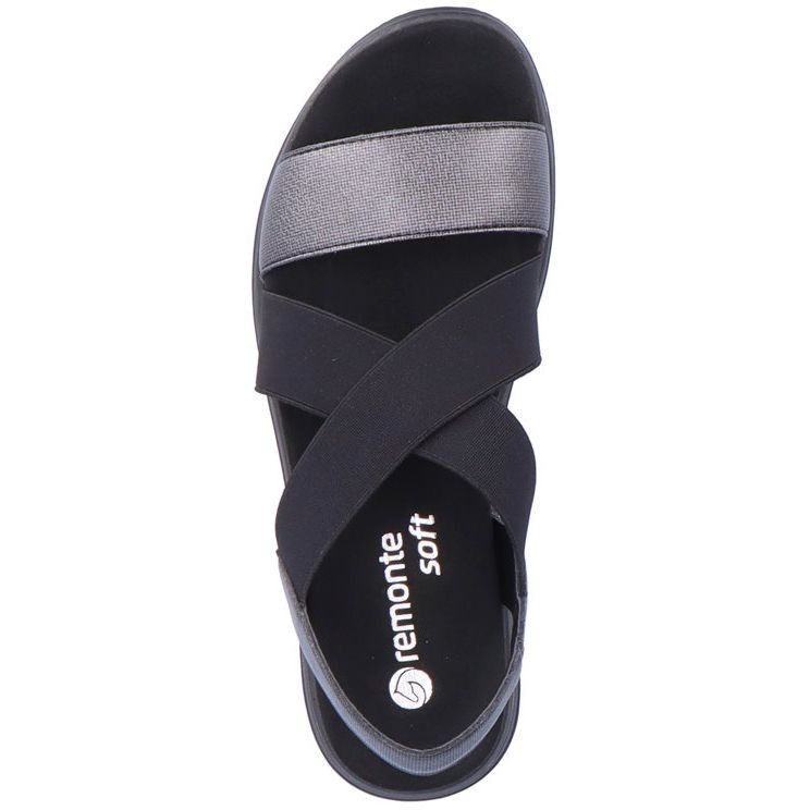 REMONTE Basutės moterims, Juoda, SANDALS 4