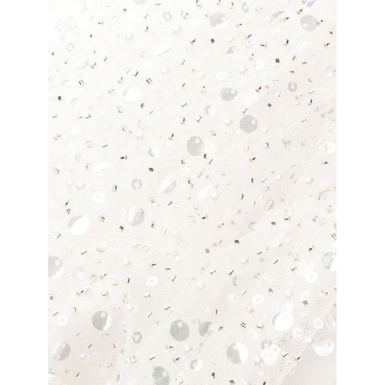 SELF PORTRAIT Midi suknelė moterims, Balta, White beaded midi dress 3