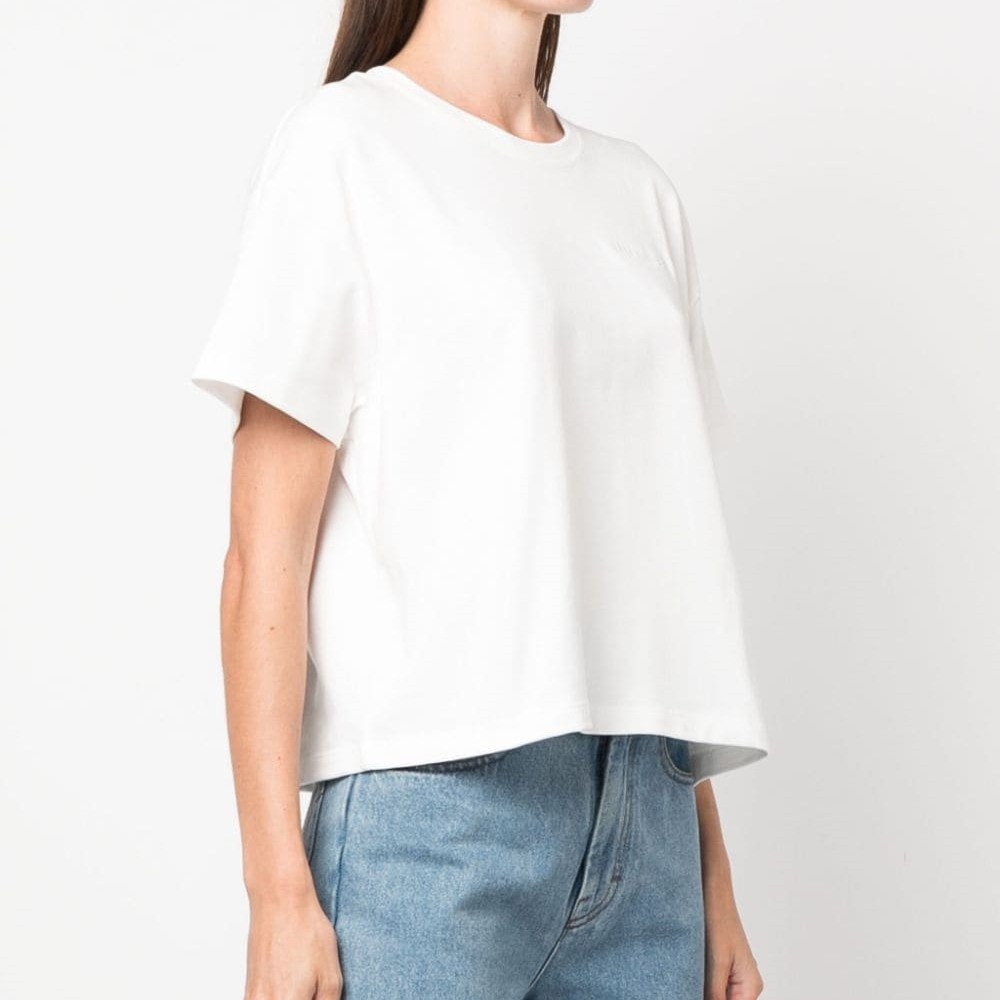 TOMMY HILFIGER Marškinėliai trump. rankovėmis moterims, Balta, Mrdn rlx bright hilfiger c-nk 2