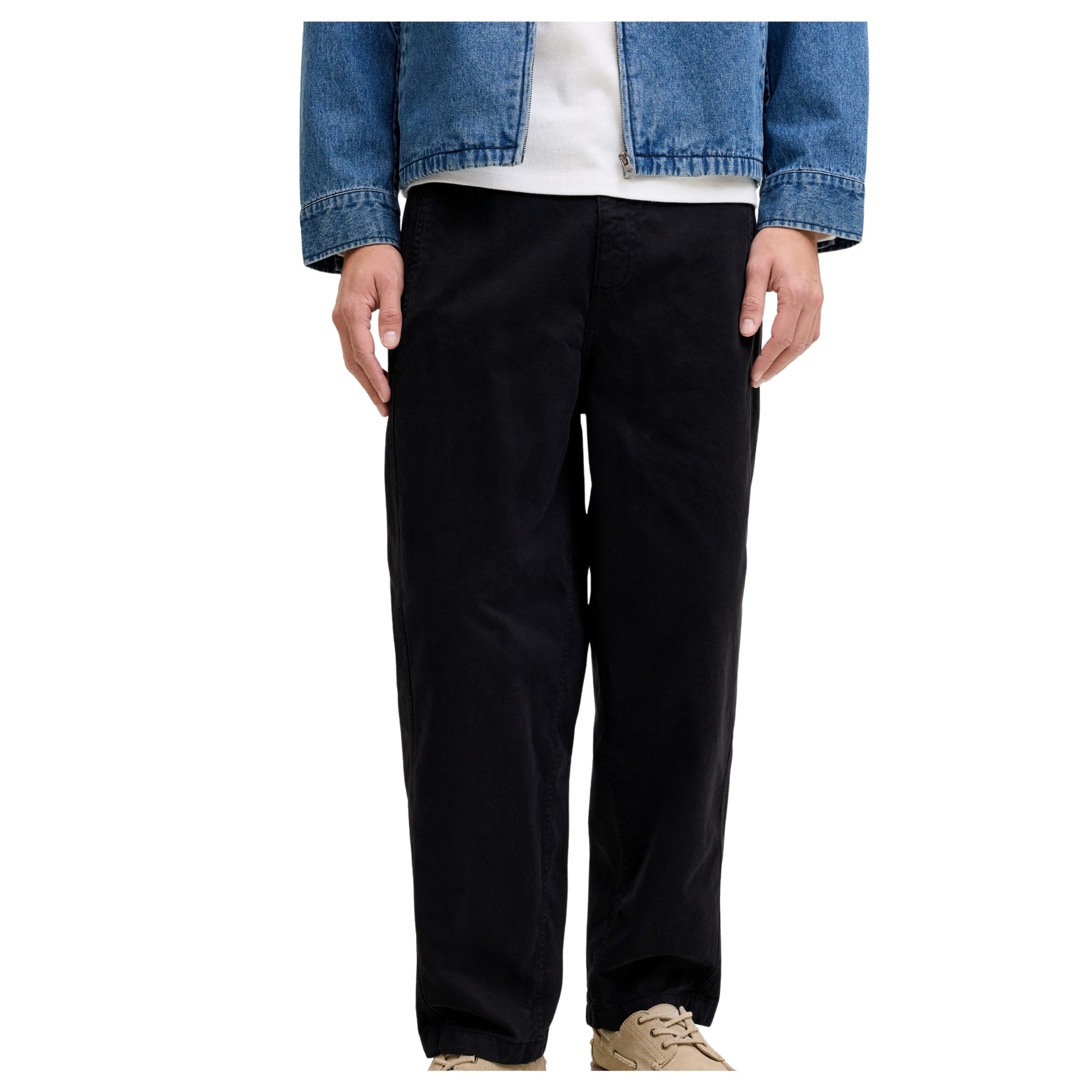 JACK & JONES Formalios kelnės vyrams, Juoda, Stevan jett 3