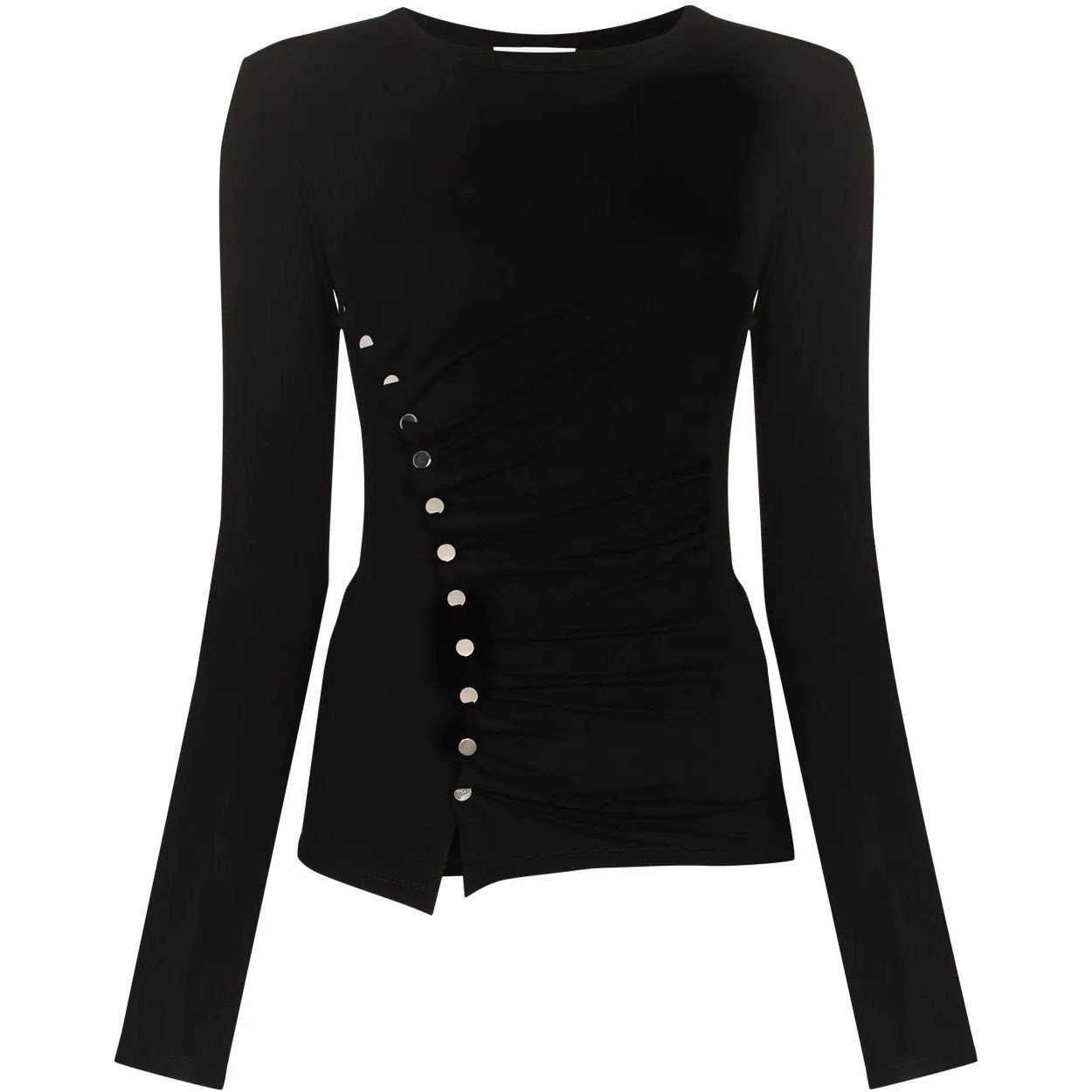 PACO RABANNE Palaidinės moterims, Juoda, Long sleeve sweater 1