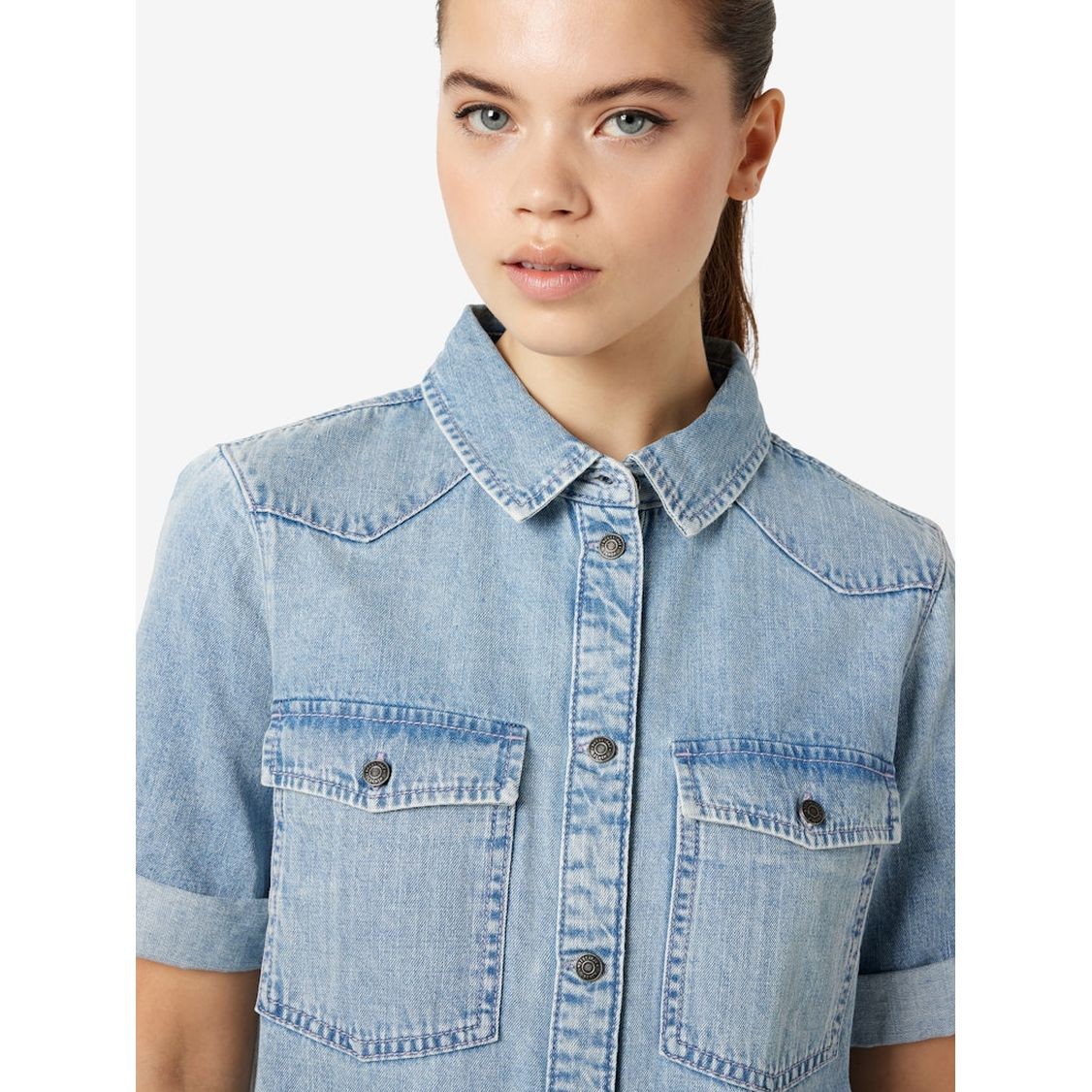 NOISY MAY Mini suknelė moterims, Mėlyna, Nmnew signmini dress 4