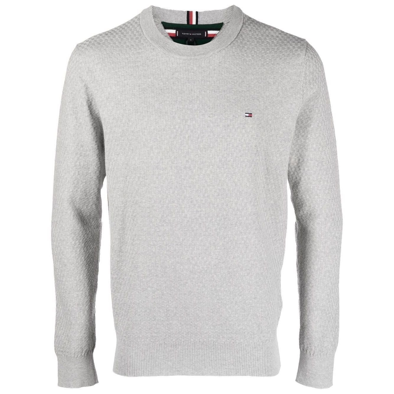 TOMMY HILFIGER Megztinis vyrams, Pilka, Crew neck sweater 1