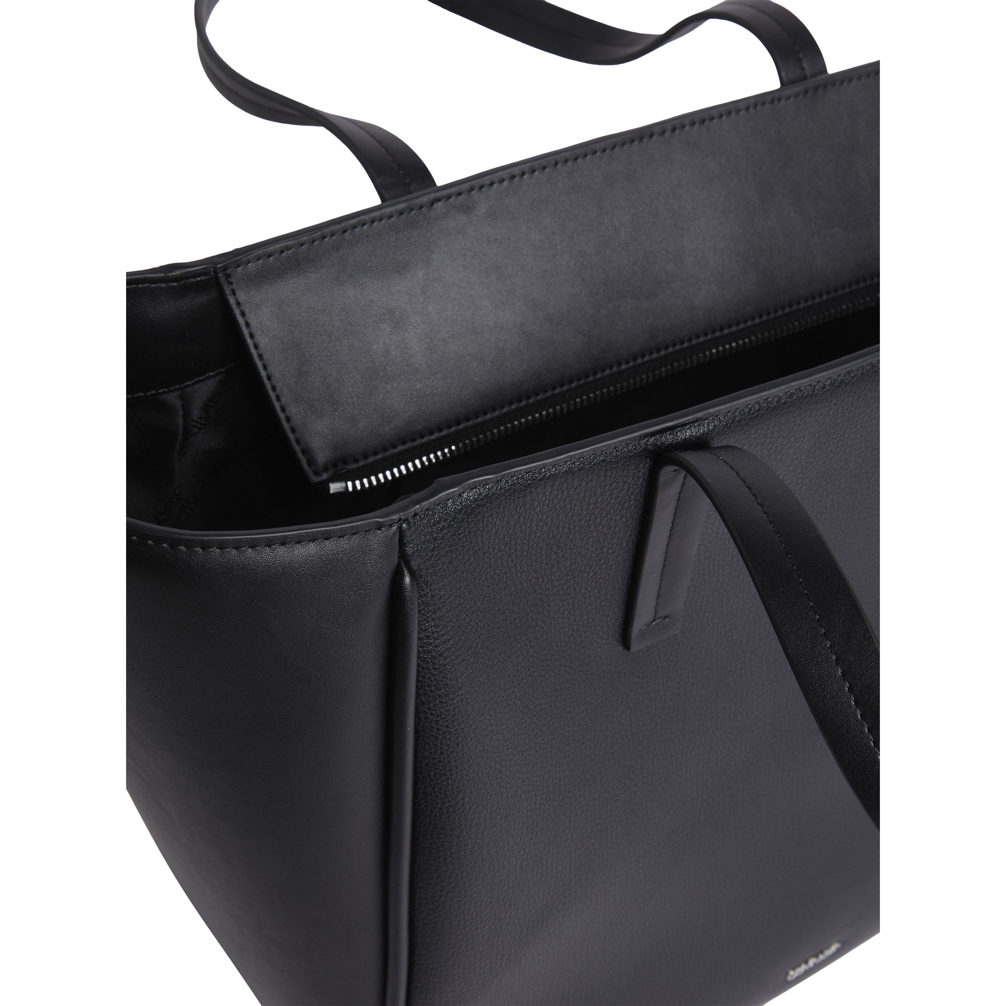 CALVIN KLEIN Pirkinių krepšys moterims, Juoda, Refine medium shopper 3