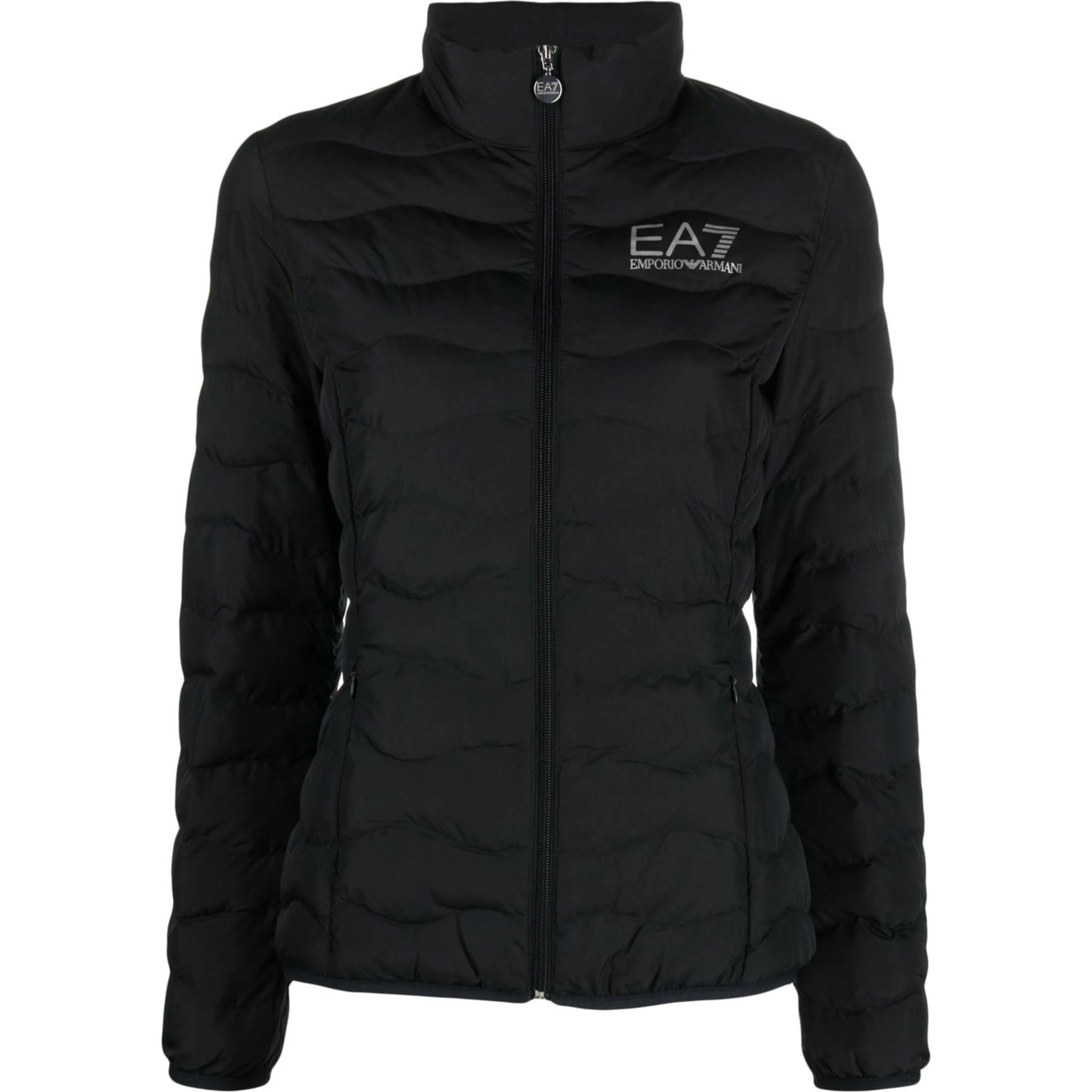 EA7 Pūkinė striukė moterims, Juoda, Train core eco down jacket