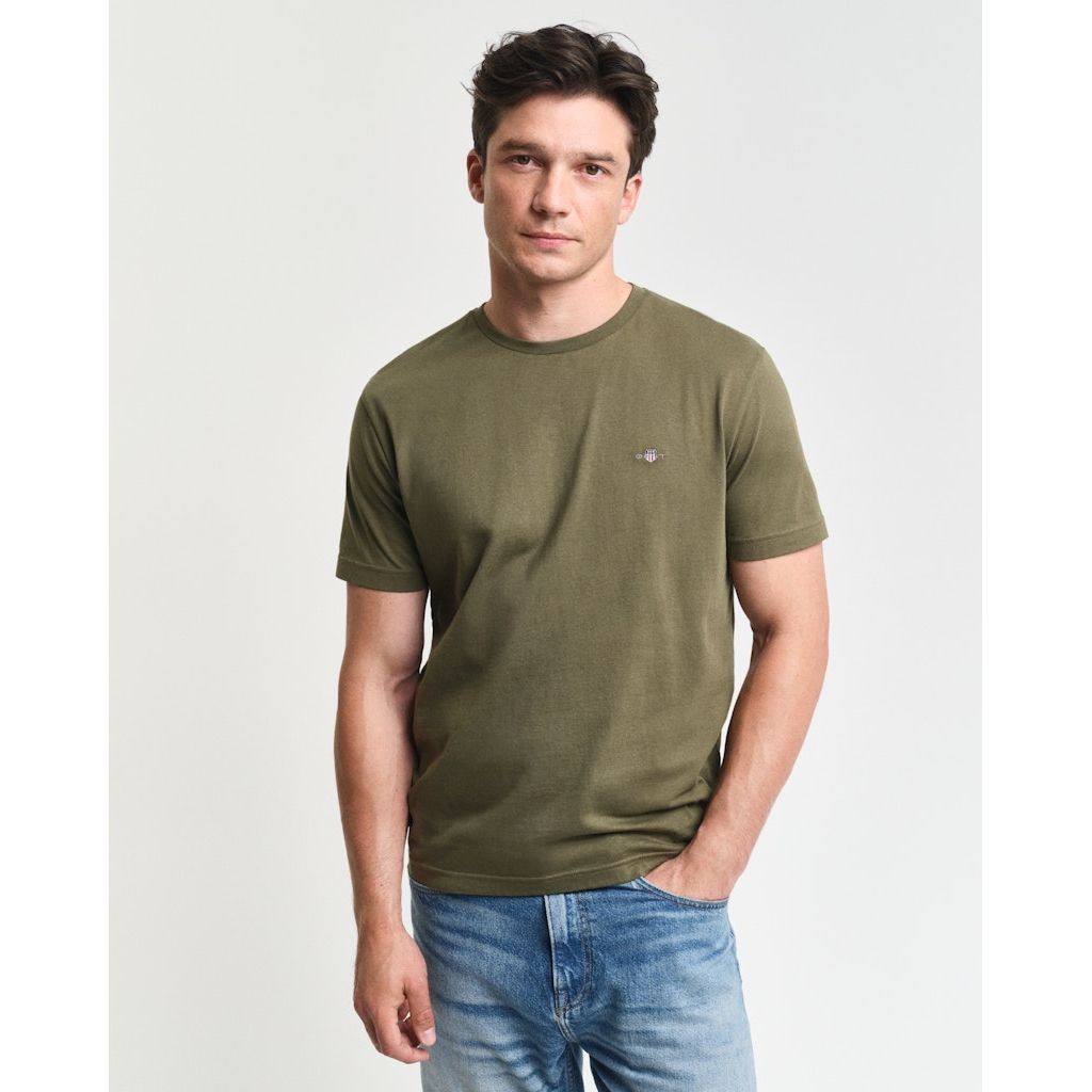 GANT Marškinėliai vyrams, Žalia 2