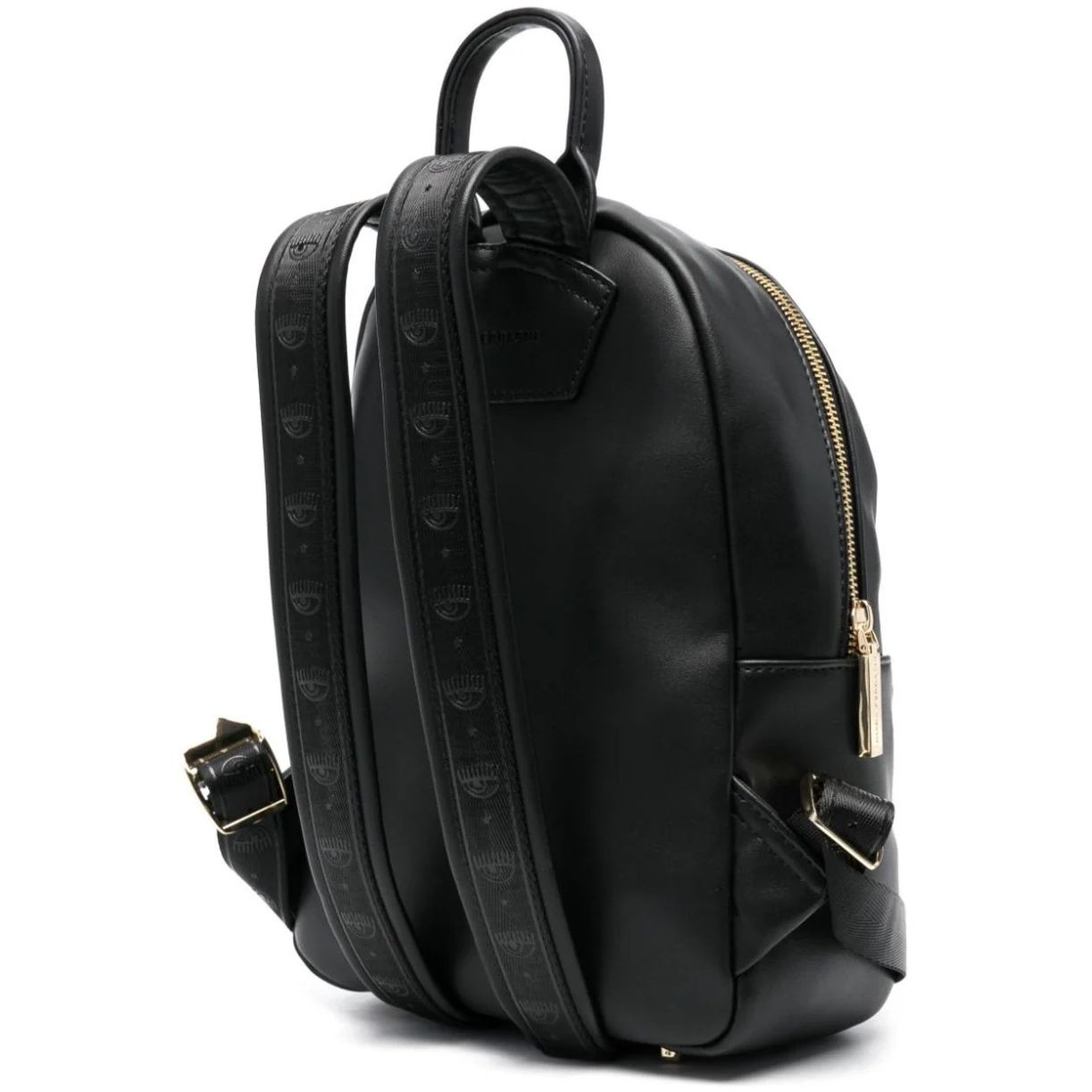 CHIARA FERRAGNI Kuprinė moterims, Juoda, Metal eye star zaino backpack 2