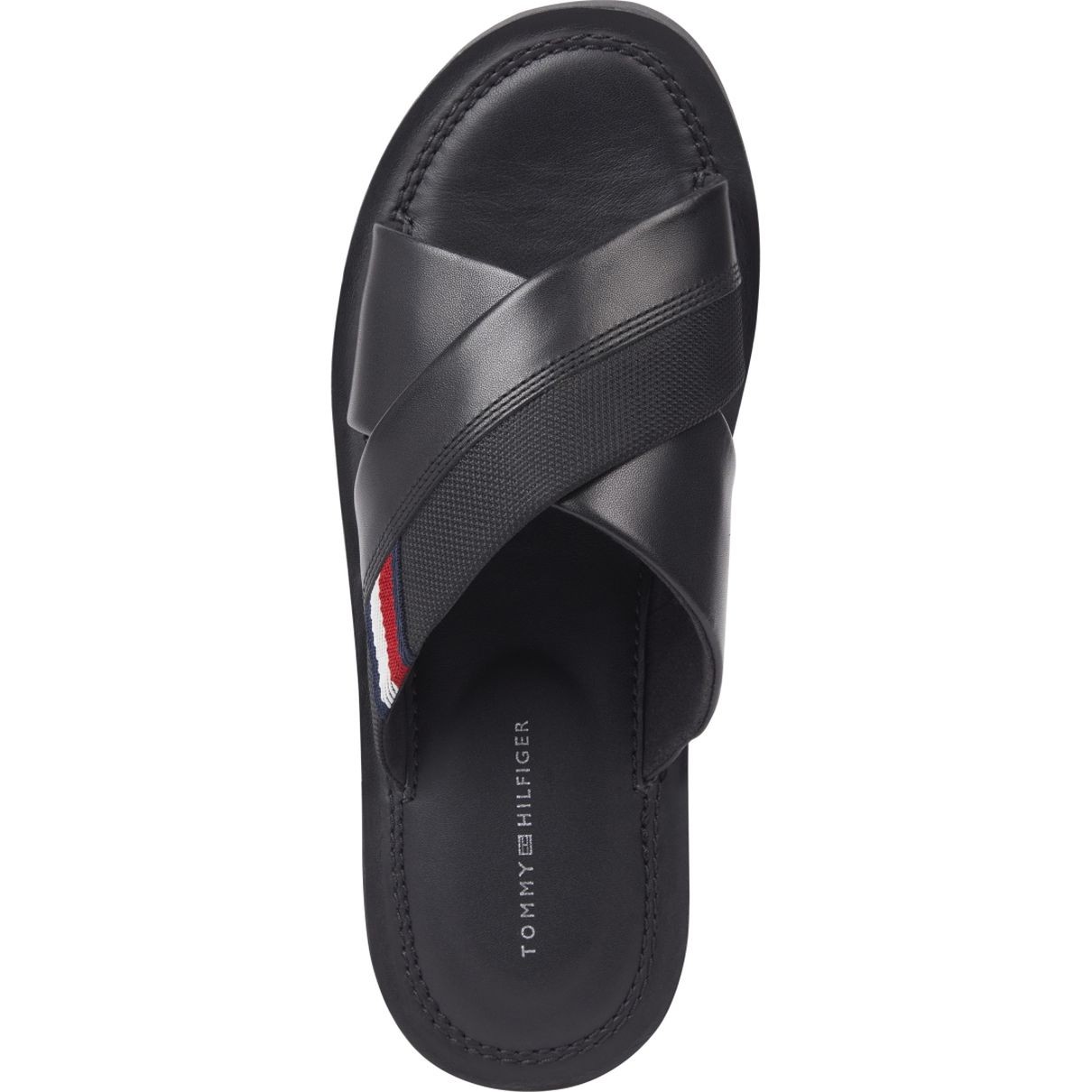 TOMMY HILFIGER Šlepetės vyrams, Juoda, Core criss sandal 3