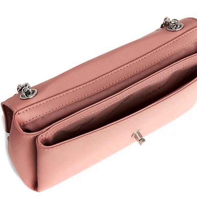 CALVIN KLEIN Rankinė per petį moterims, Rožinė, Re-lock crossbody 3