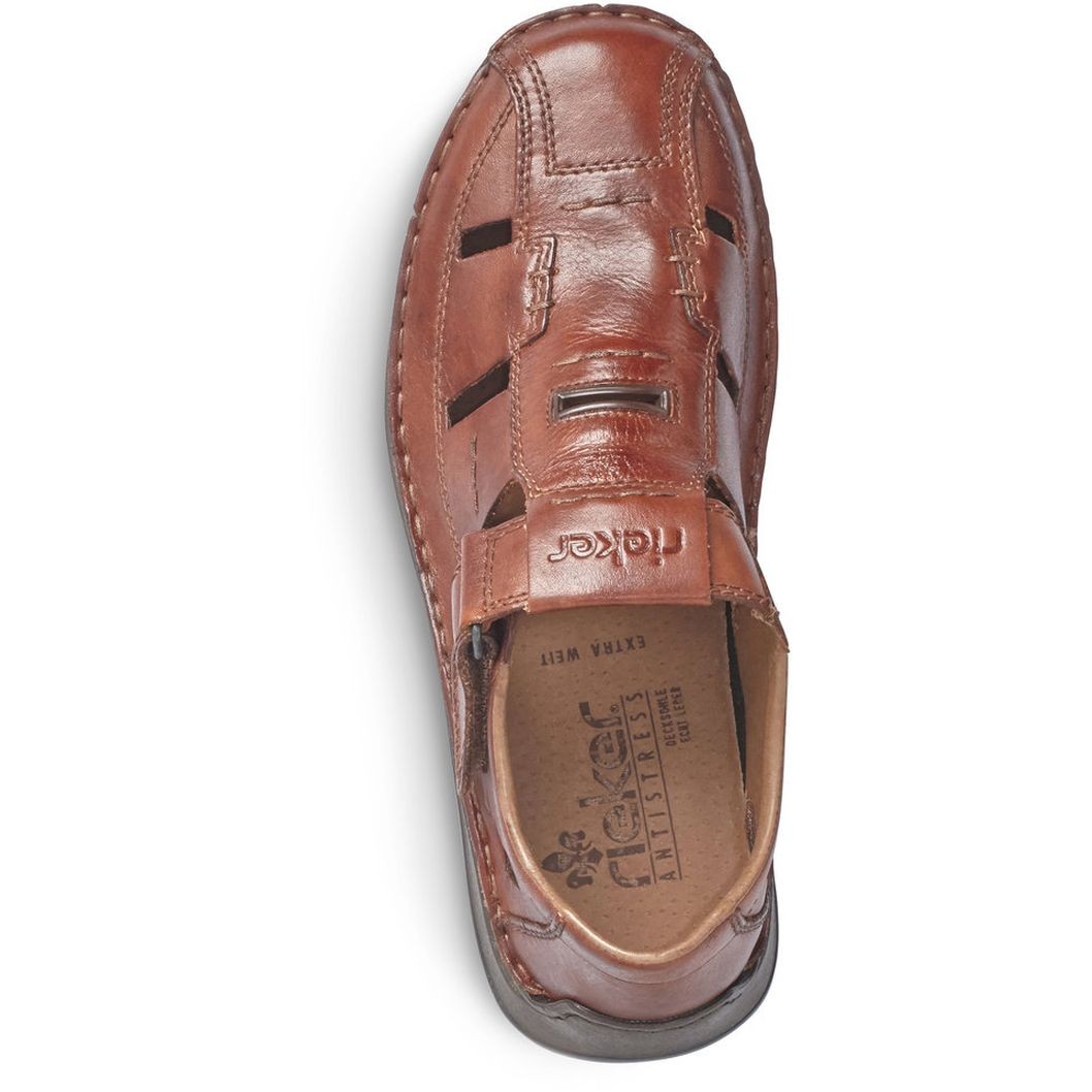 RIEKER Basutės vyrams, Ruda, SANDALS 4