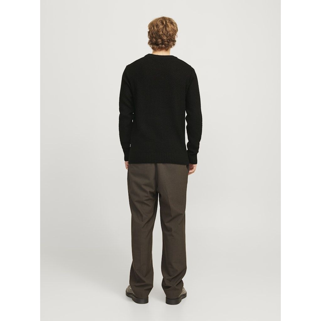 JACK & JONES Megztinis vyrams, Juoda, Craig knit crew neck 6