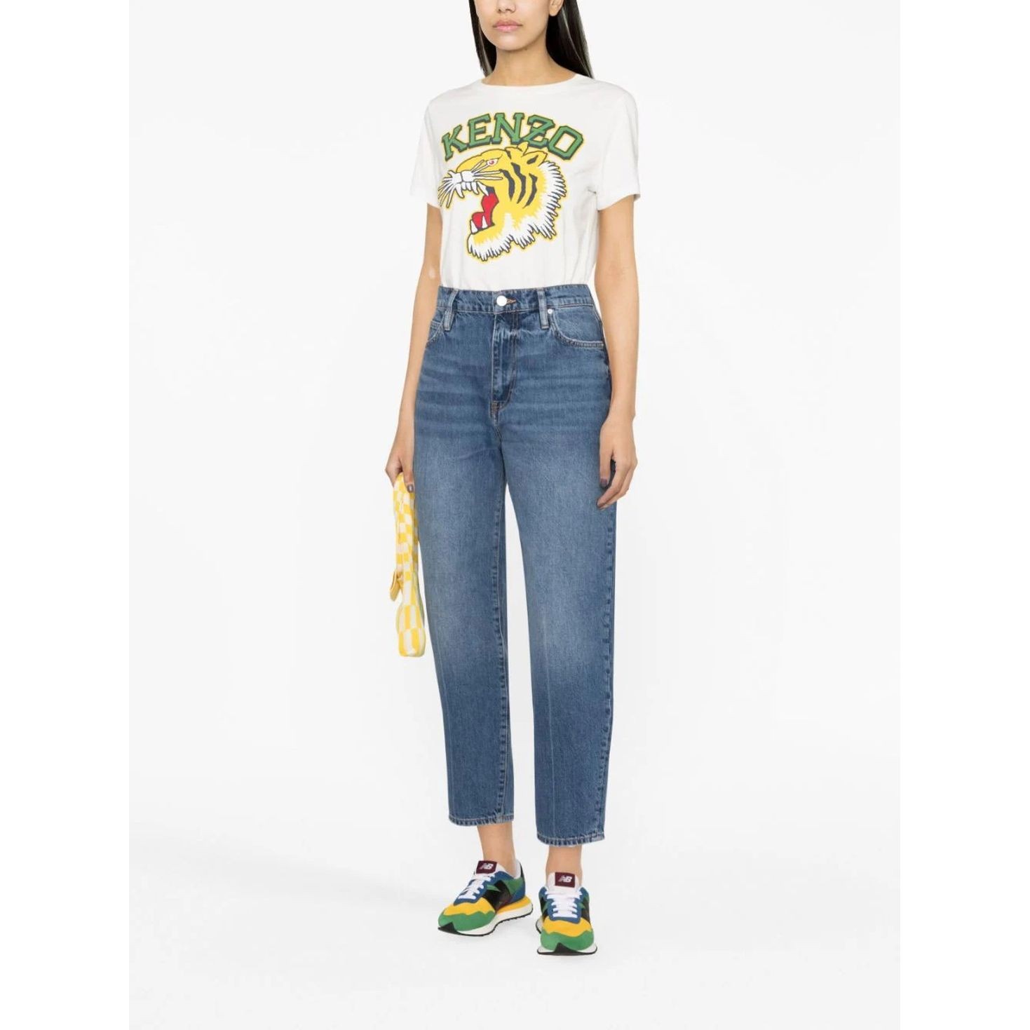 KENZO Marškinėliai trump. rankovėmis moterims, Balta, Tiger varsity classic t-shirt 2