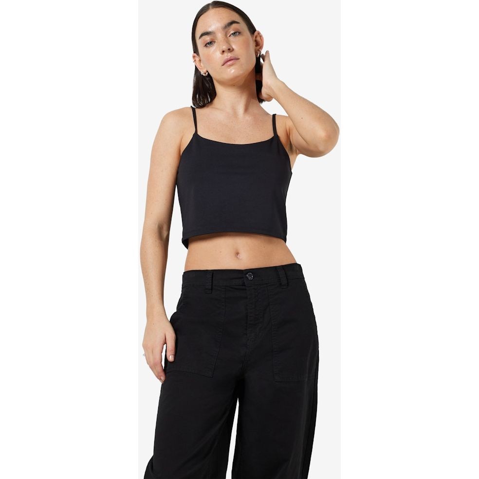 NOISY MAY Palaidinės moterims, Juoda, NMTERESA CROPPED S/L 2