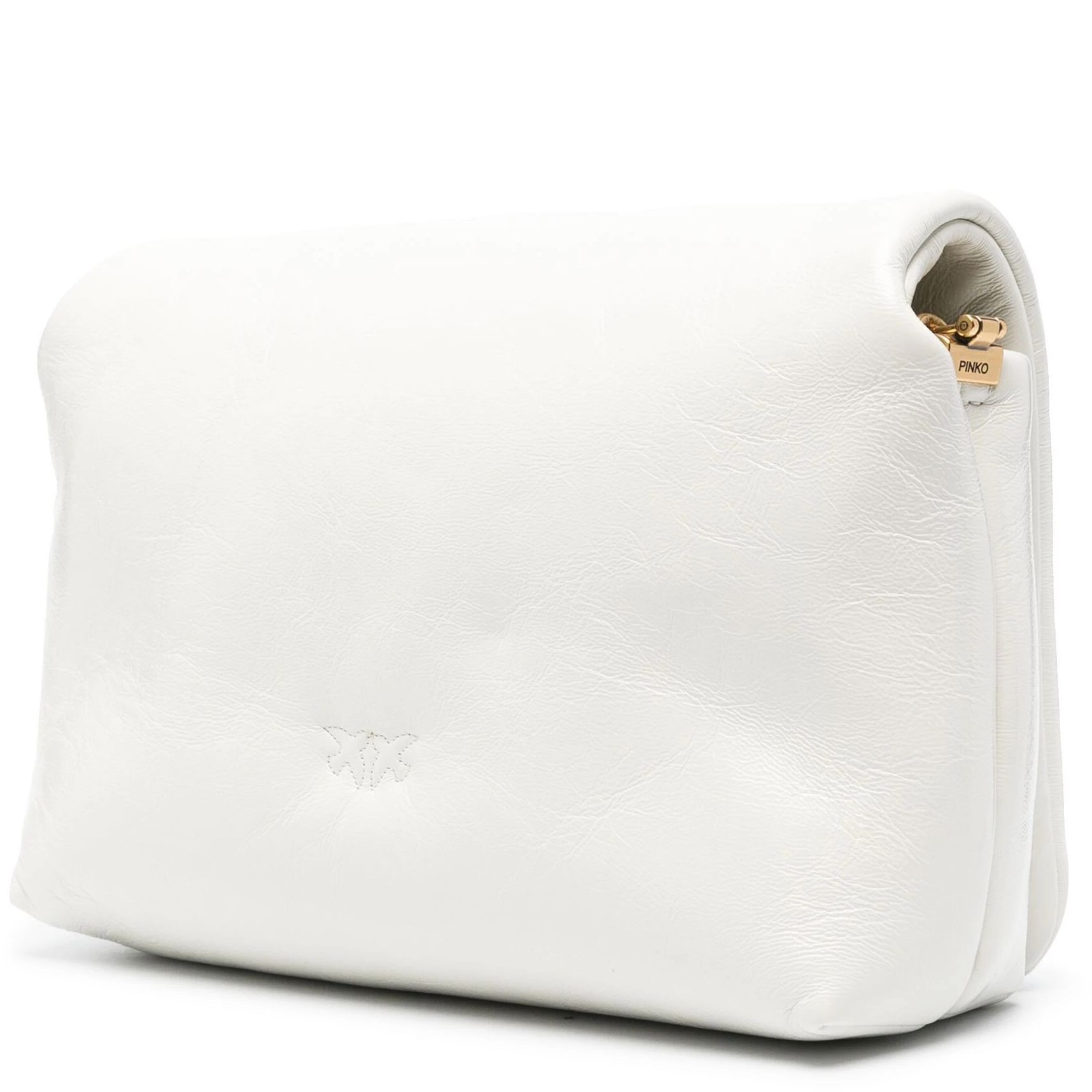 PINKO Rankinė per petį moterims, Balta, Love leather crossbody bag 2