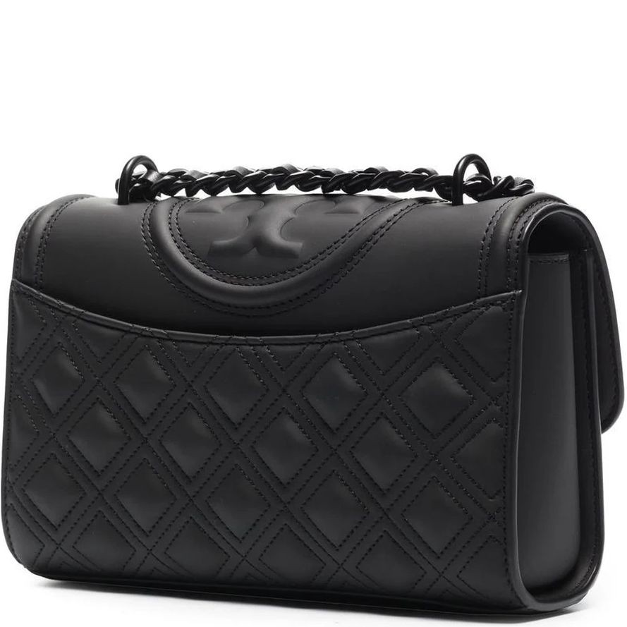 TORY BURCH Rankinė per petį moterims, Juoda, Fleming matte shoulder bag 2