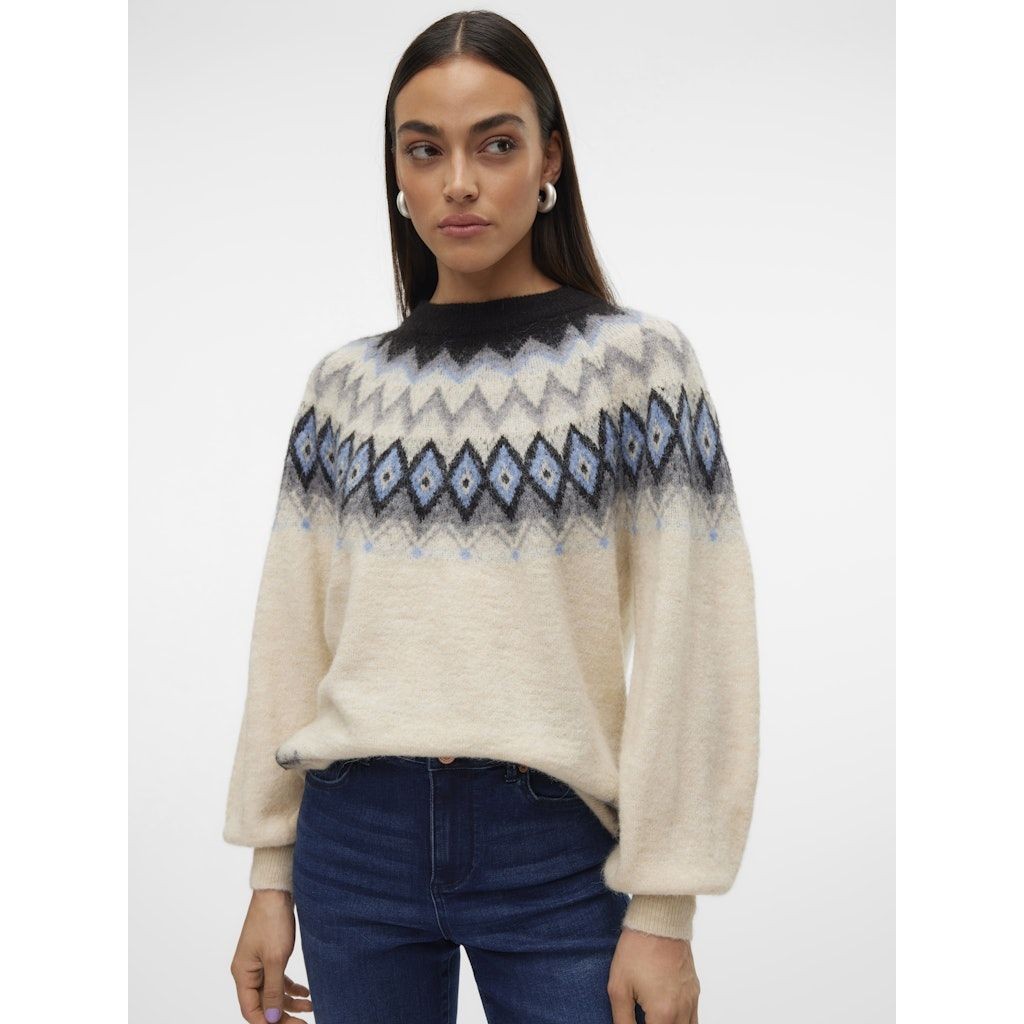 VERO MODA Megztinis moterims, Marga, Visti o-neck pullover 5