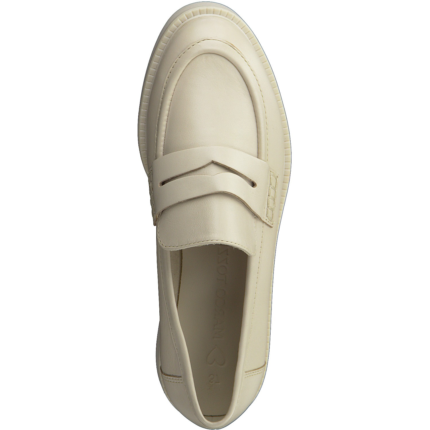 MARCO TOZZI Loaferiai moterims, Smėlio, LOAFERS 4