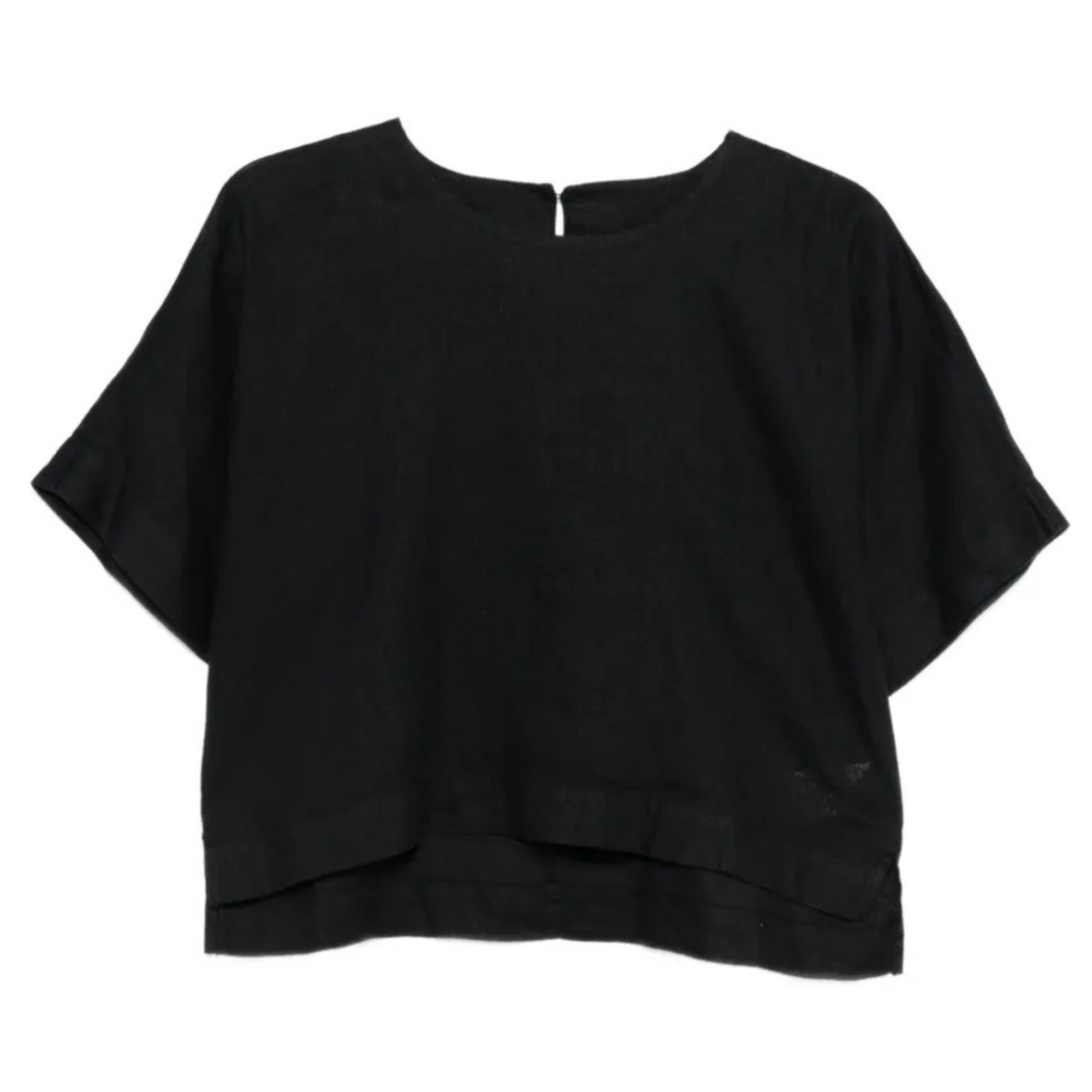 DKNY Trumpinti marškinėliai moterims, Juoda, Drop shoulder cropp top 1