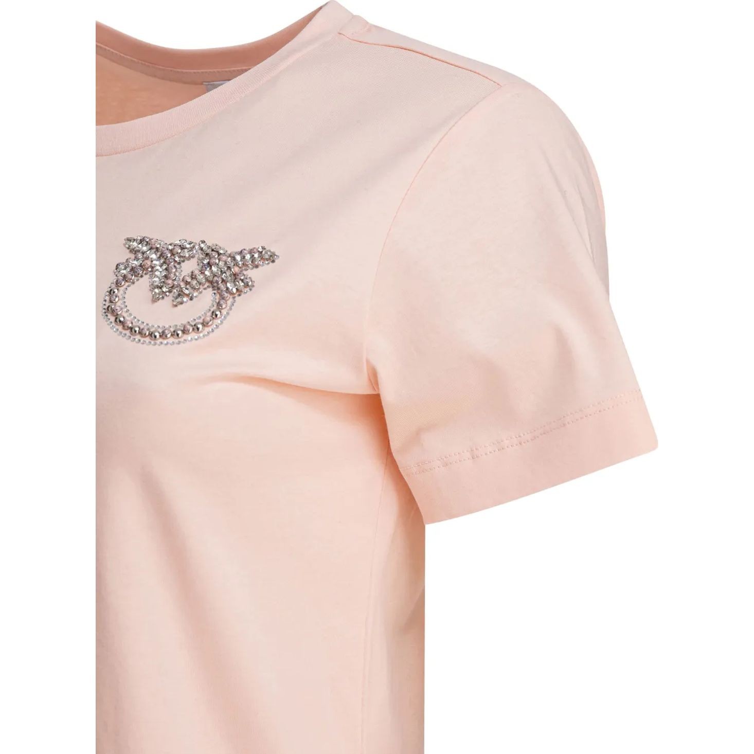 PINKO Marškinėliai trump. rankovėmis moterims, Rožinė, Nambrone t-shirt 4