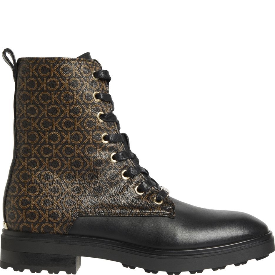 CALVIN KLEIN Aulinukai moterims, Juoda, CLEAT BIKER BOOT - MIX 2