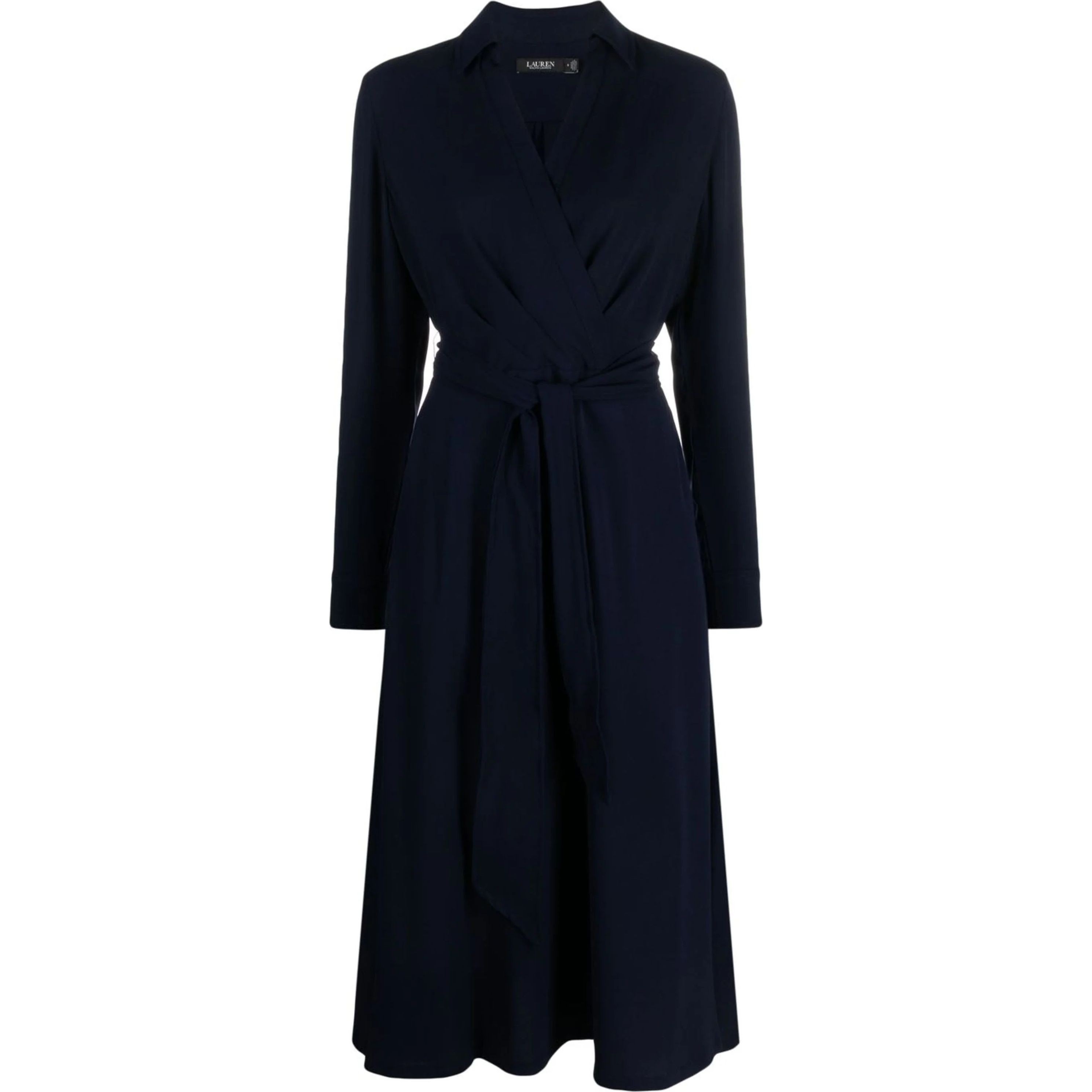 LAUREN RALPH LAUREN Midi suknelė moterims, Mėlyna, Rowella long sleeve day dress