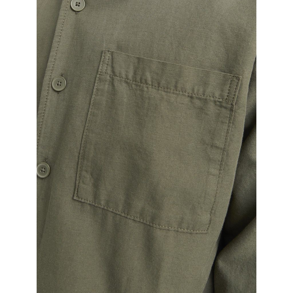 JACK & JONES Lengva striukė vyrams, Chaki, Urban edge overshirt 4