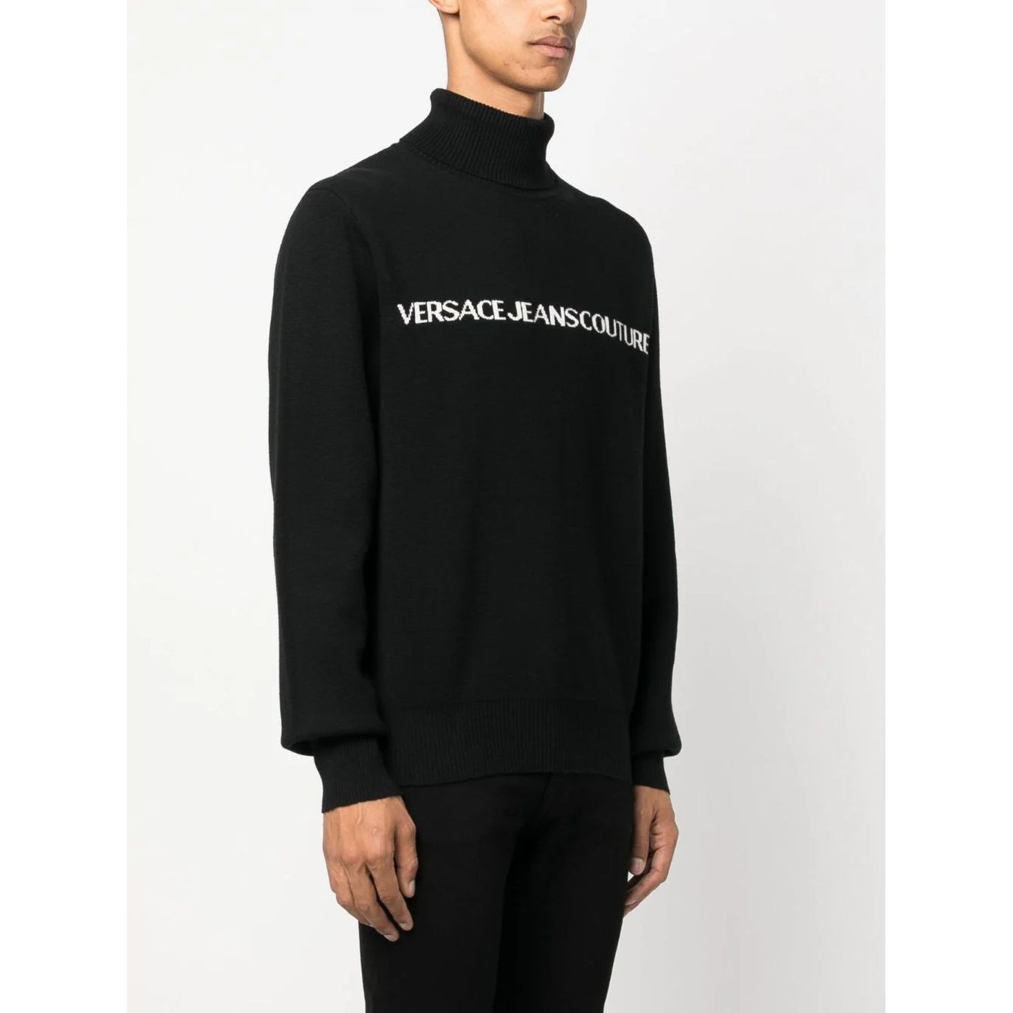 VERSACE JEANS CUTURE Sportinis nertinis vyrams, Juoda, Sweatshirt 3